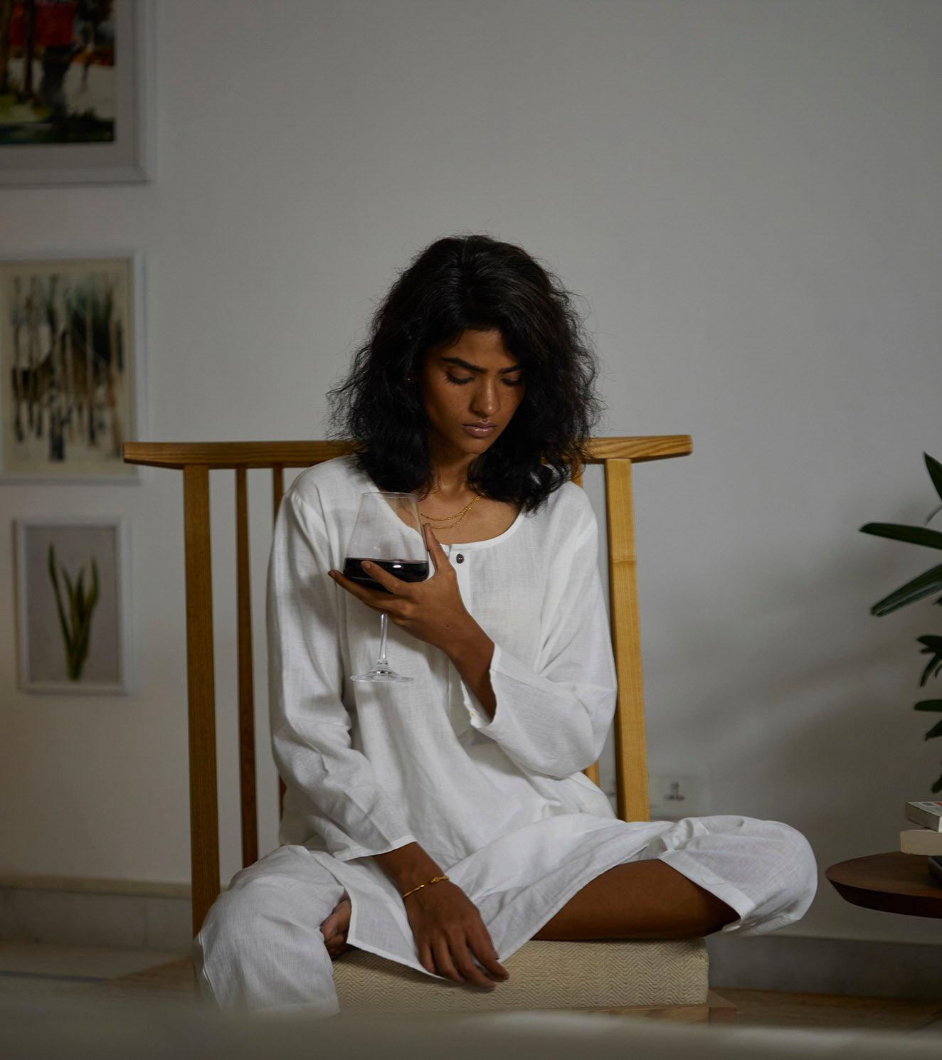 Morning light Co-ord set - Khara Kapas