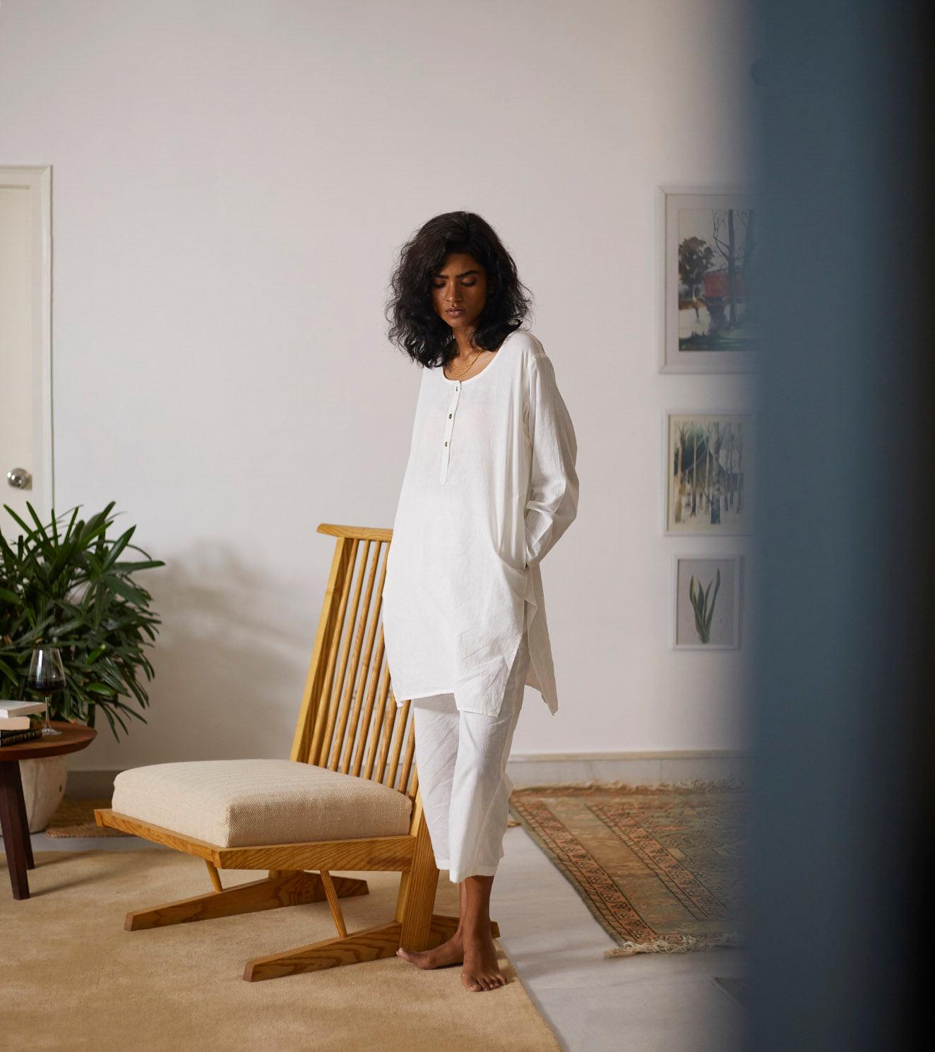 Morning light Co-ord set - Khara Kapas