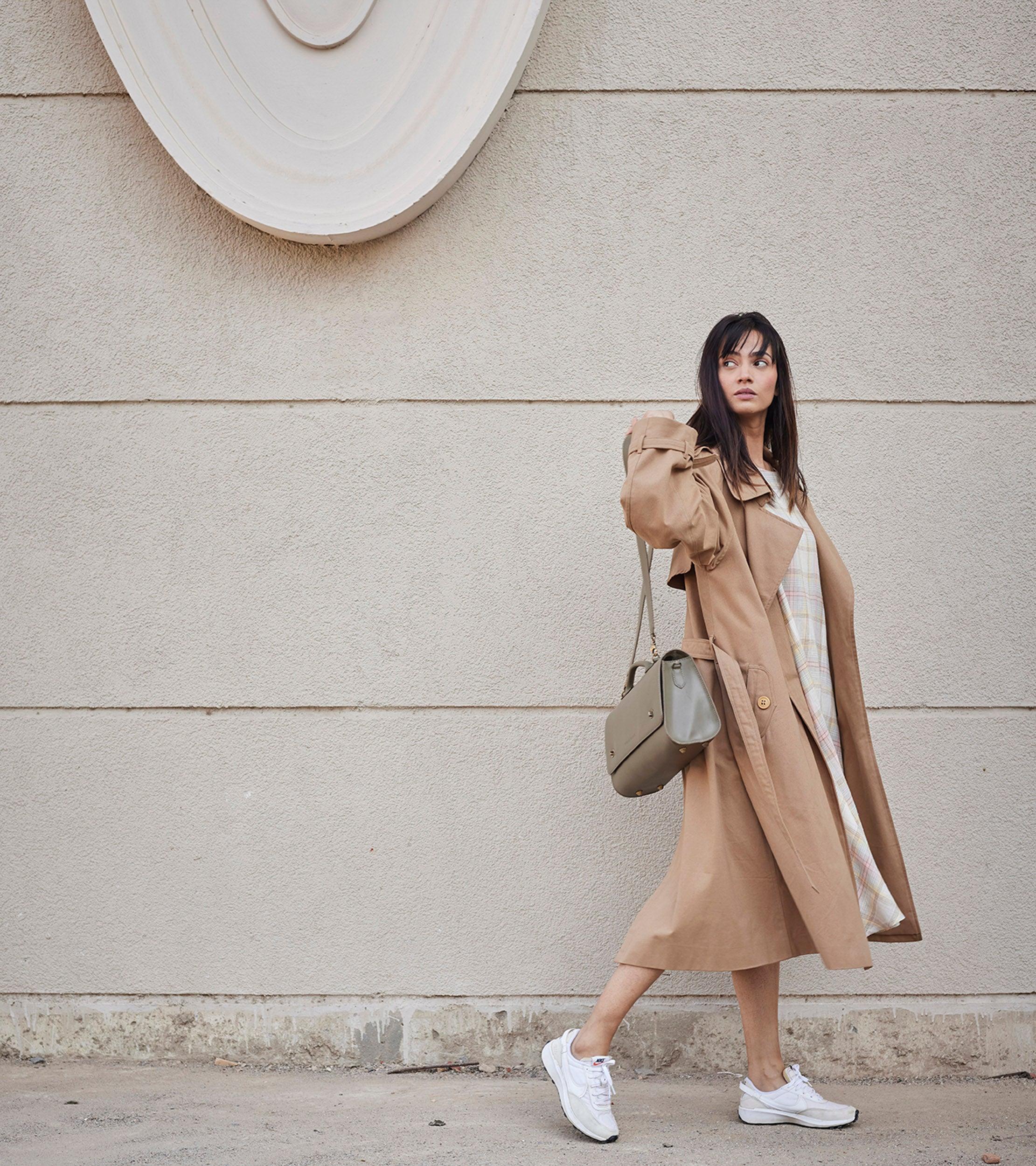 Latte Trench Coat - Khara Kapas