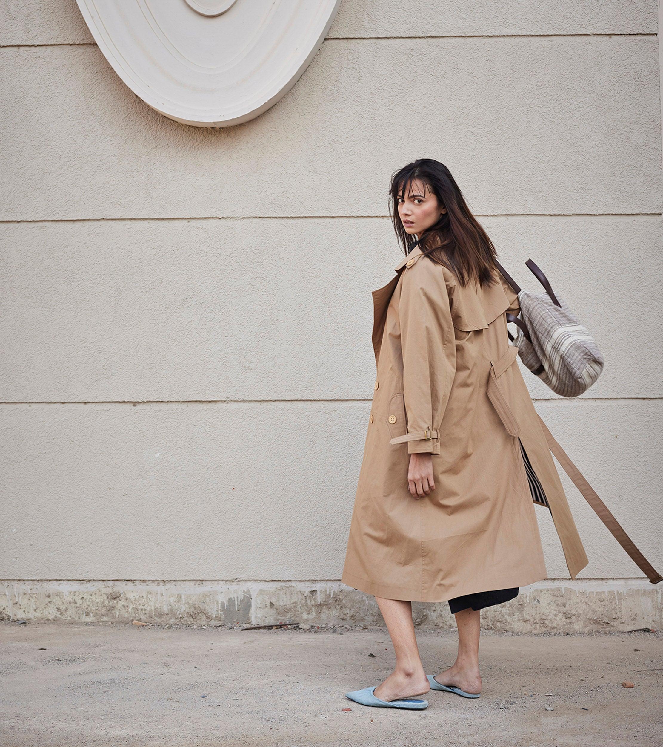 Heart Wood Trench Coat - Khara Kapas