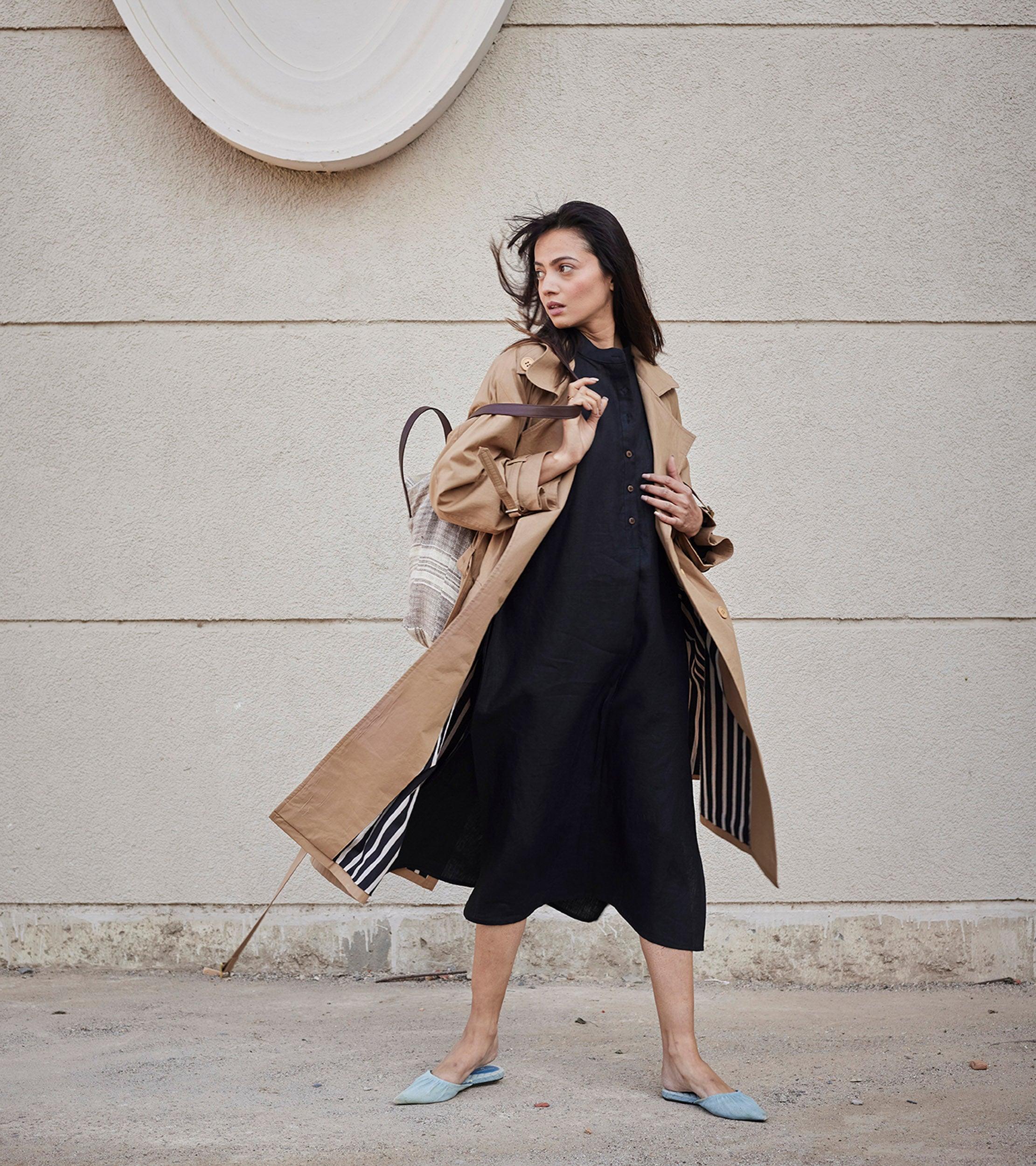 Heart Wood Trench Coat - Khara Kapas