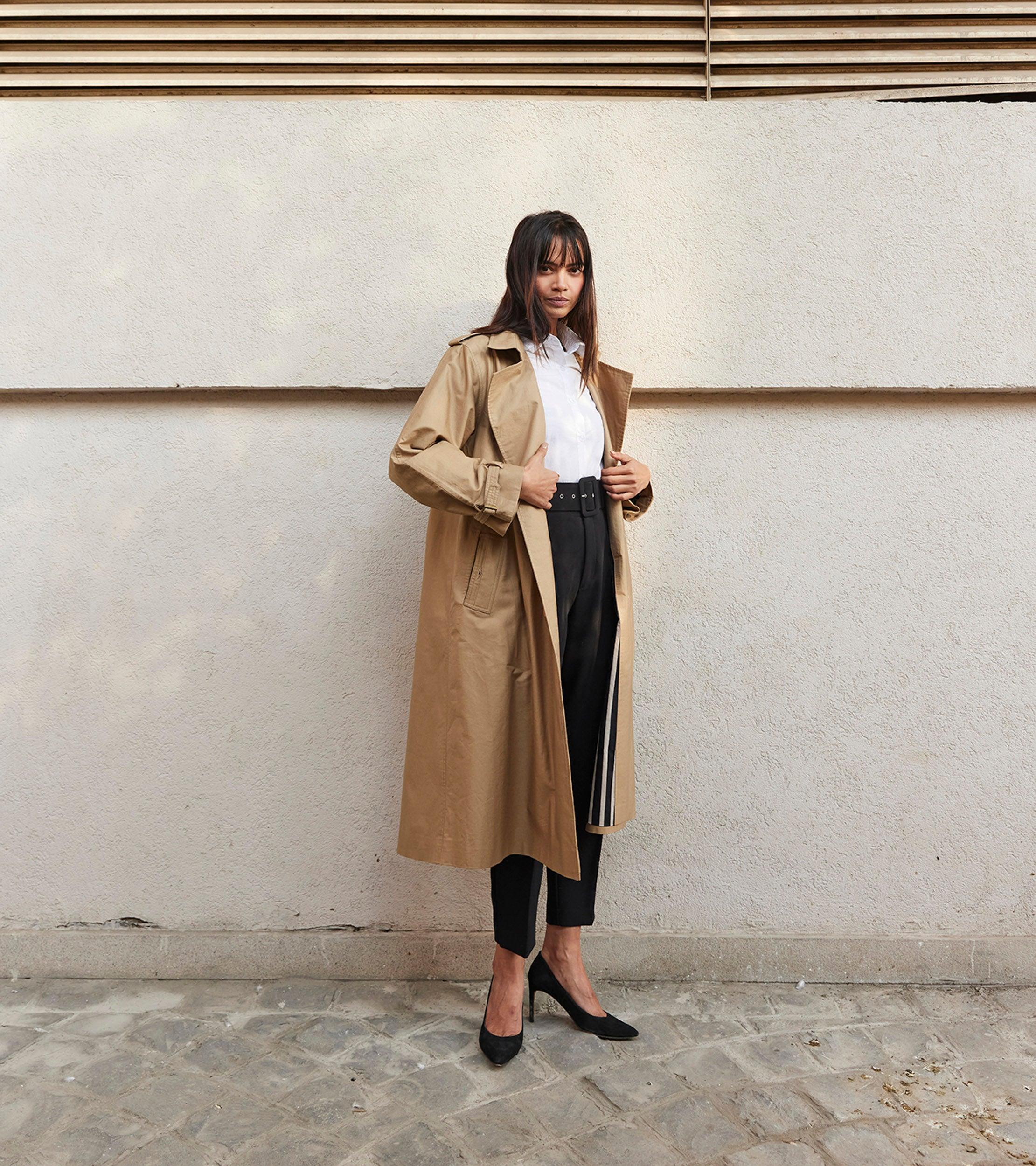 Fawn Trench Coat - Khara Kapas