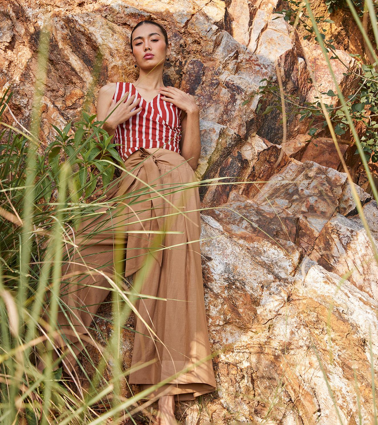 Threads Of Hope Wrap Top - Khara Kapas