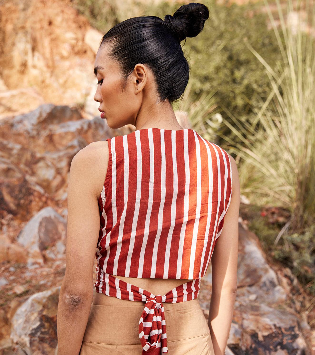 Threads Of Hope Wrap Top - Khara Kapas