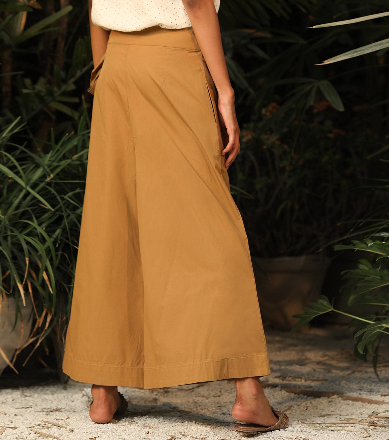 Sand Castle-Flared Pants - Khara Kapas