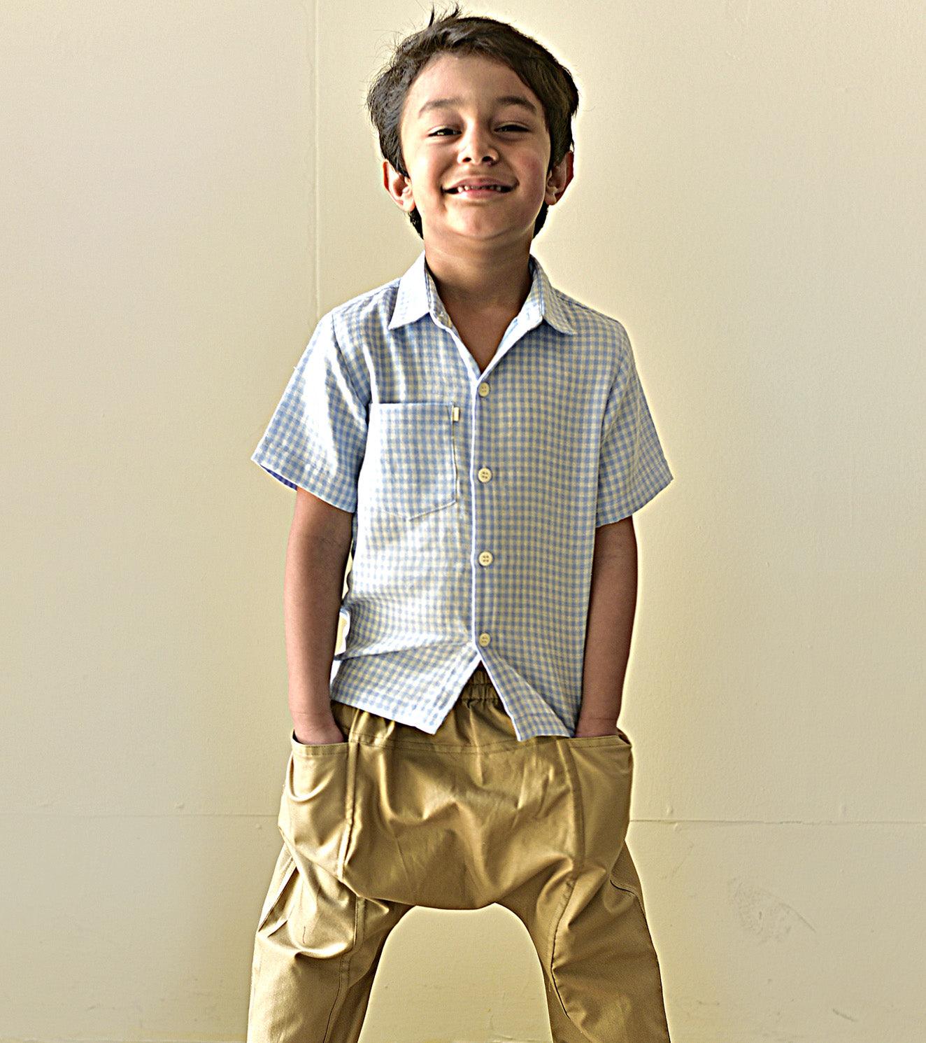 Baby Blue Shirt - Khara Kapas