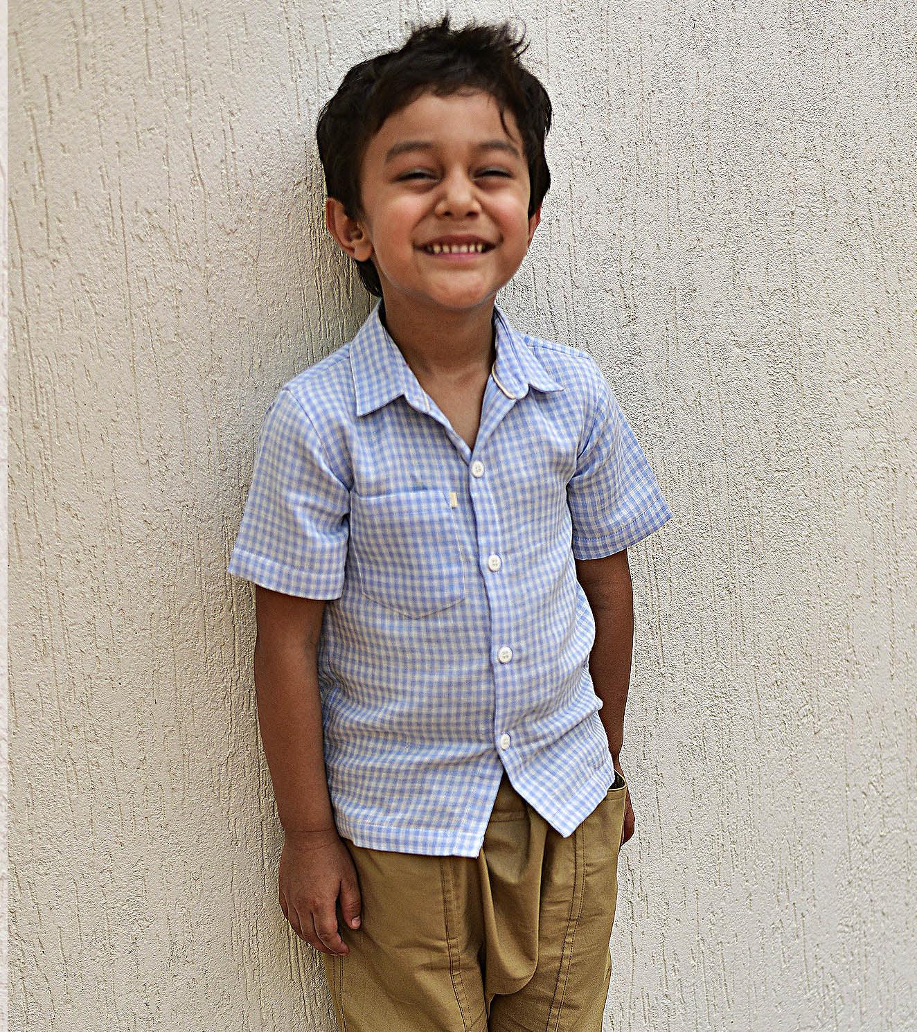 Baby Blue Shirt - Khara Kapas
