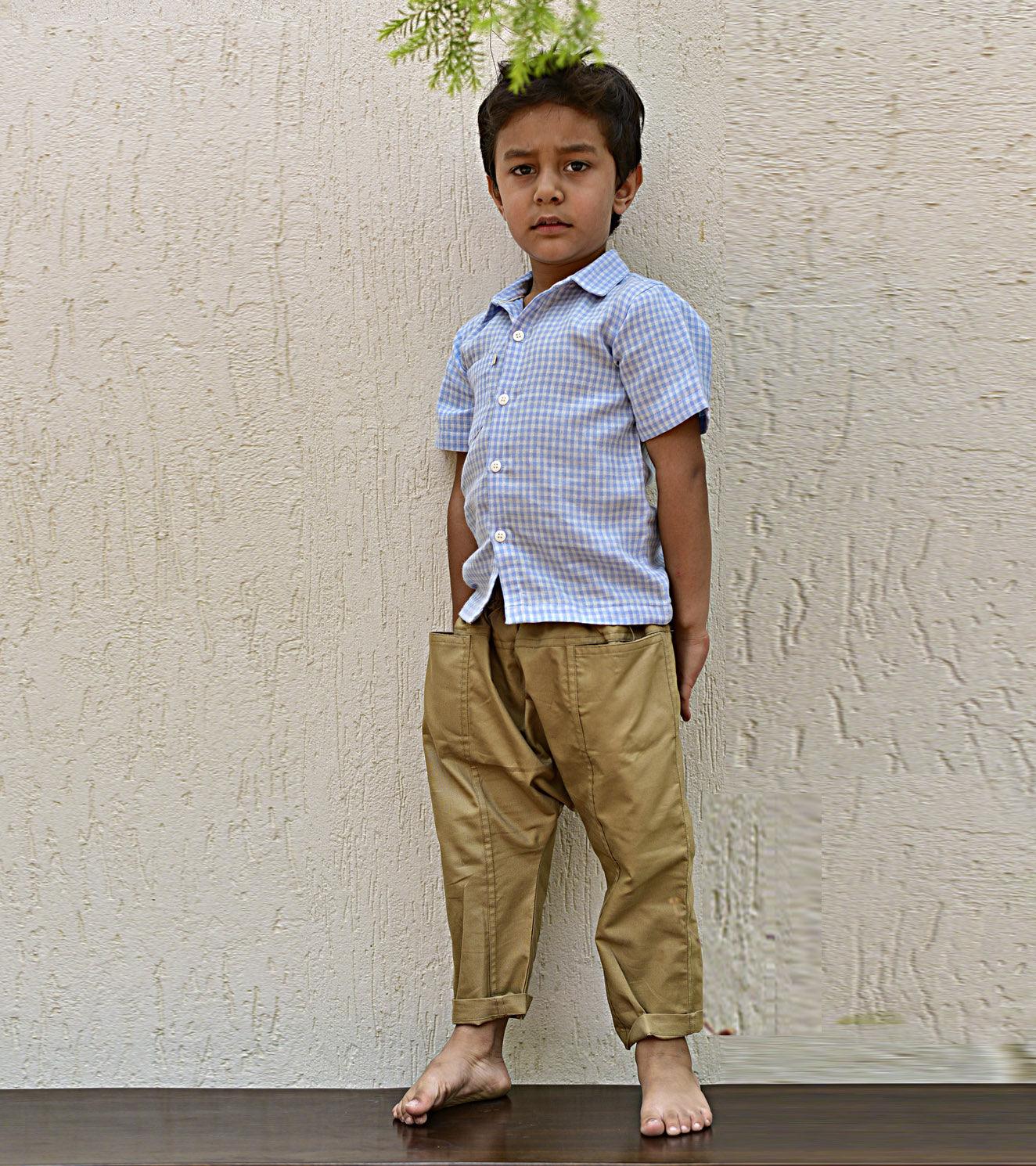 Baby Blue Shirt - Khara Kapas