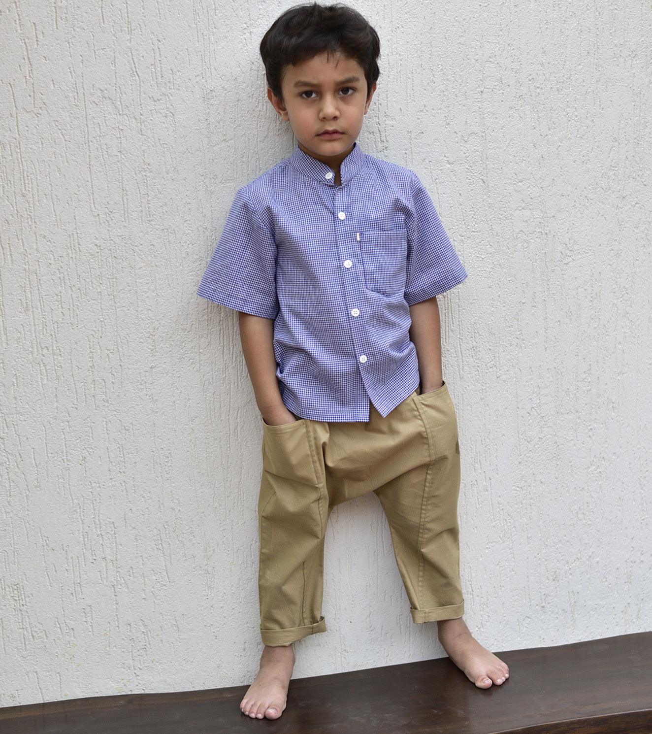 Fawn drop crotch Pants - Khara Kapas