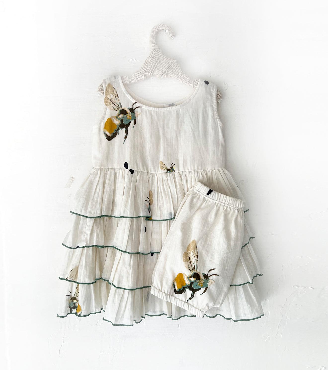 Busy Bee frock - Khara Kapas