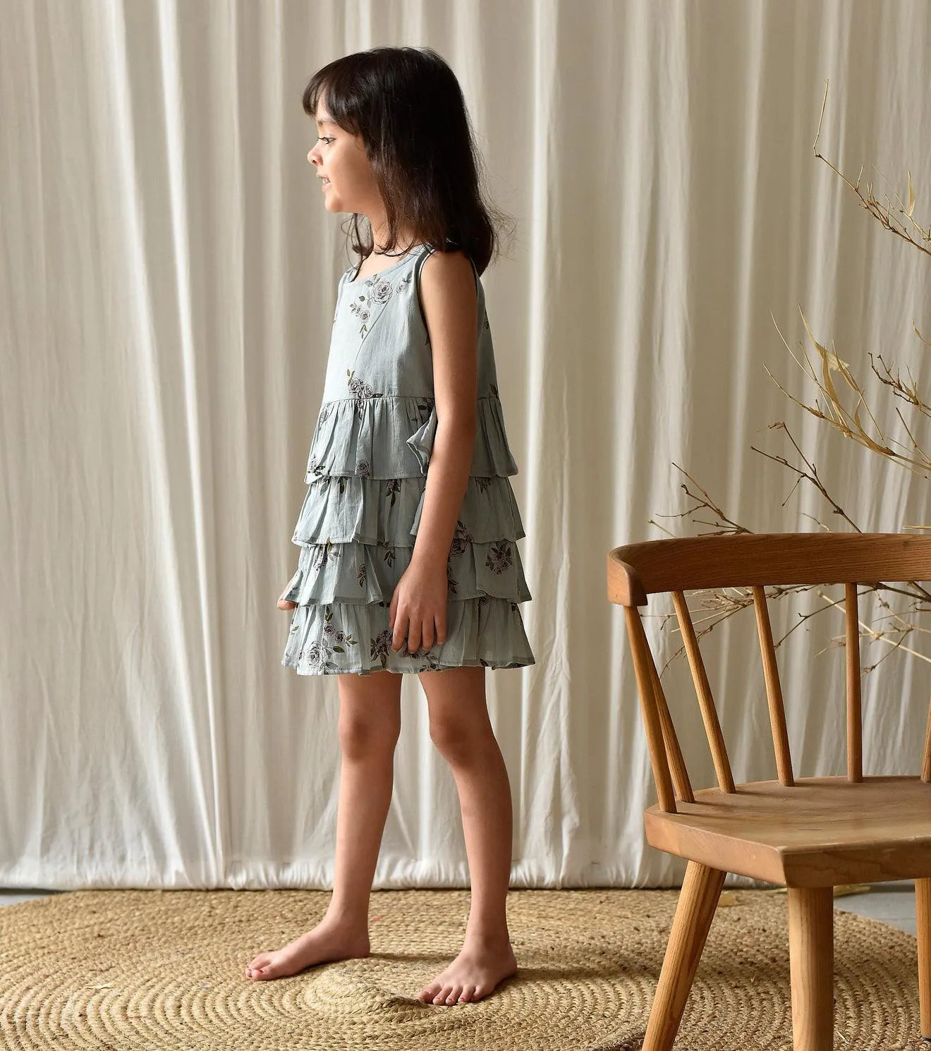 Blue Rose Frock | Relove - Khara Kapas