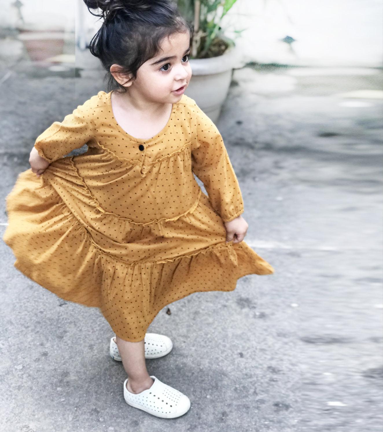 Mango bites tiered dress - Khara Kapas