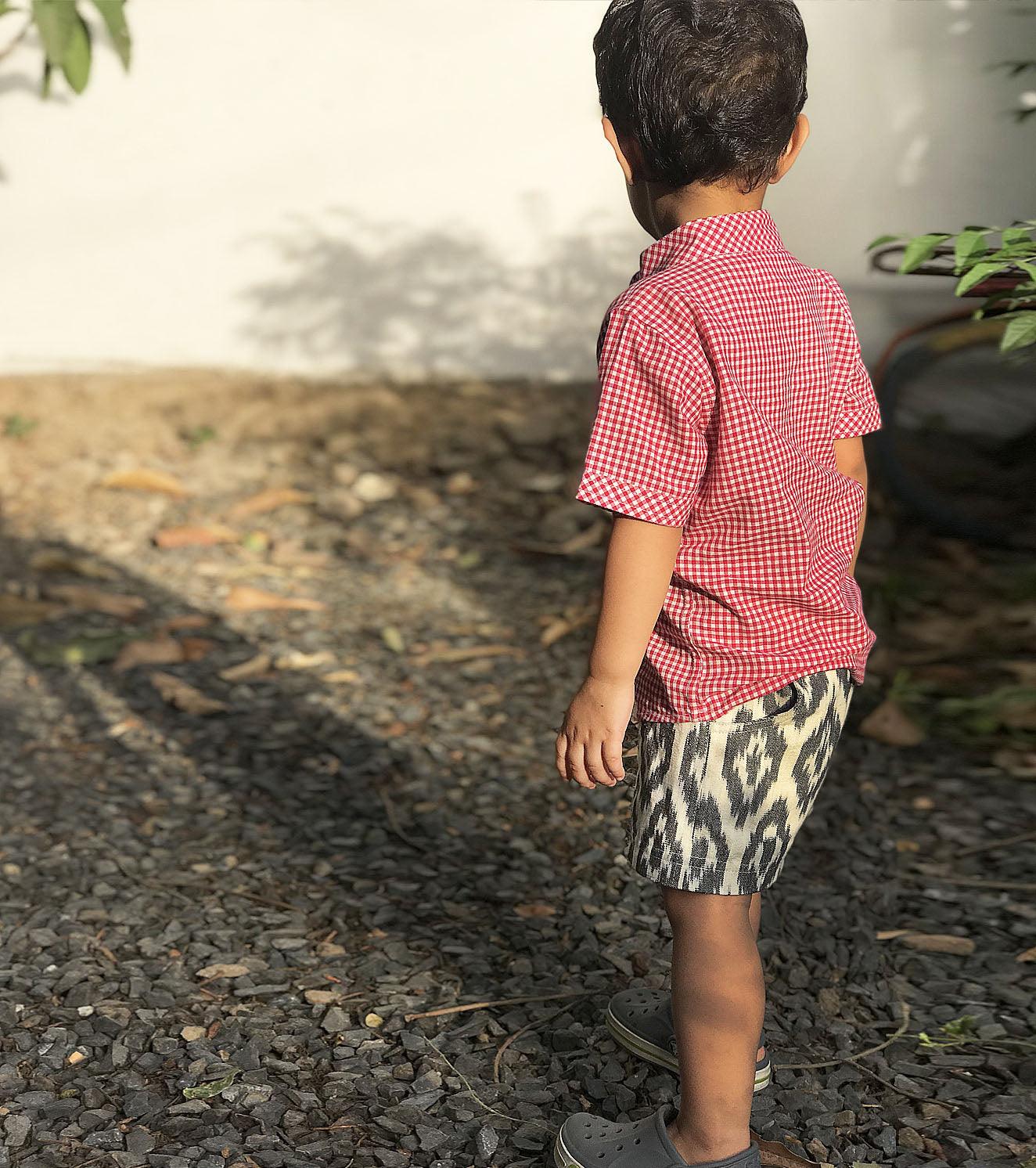 Red Chequered Shirt - Khara Kapas