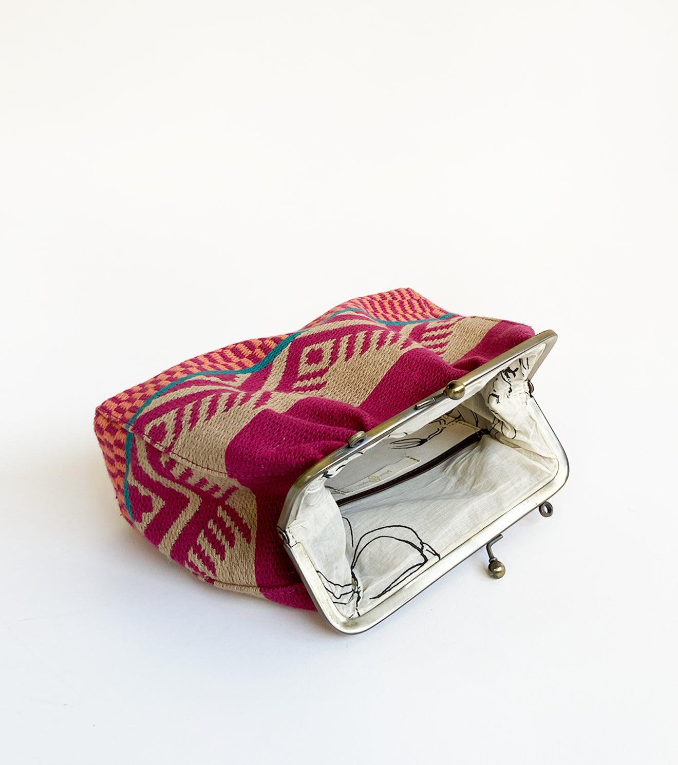Rasberry Mud Clutch - Khara Kapas