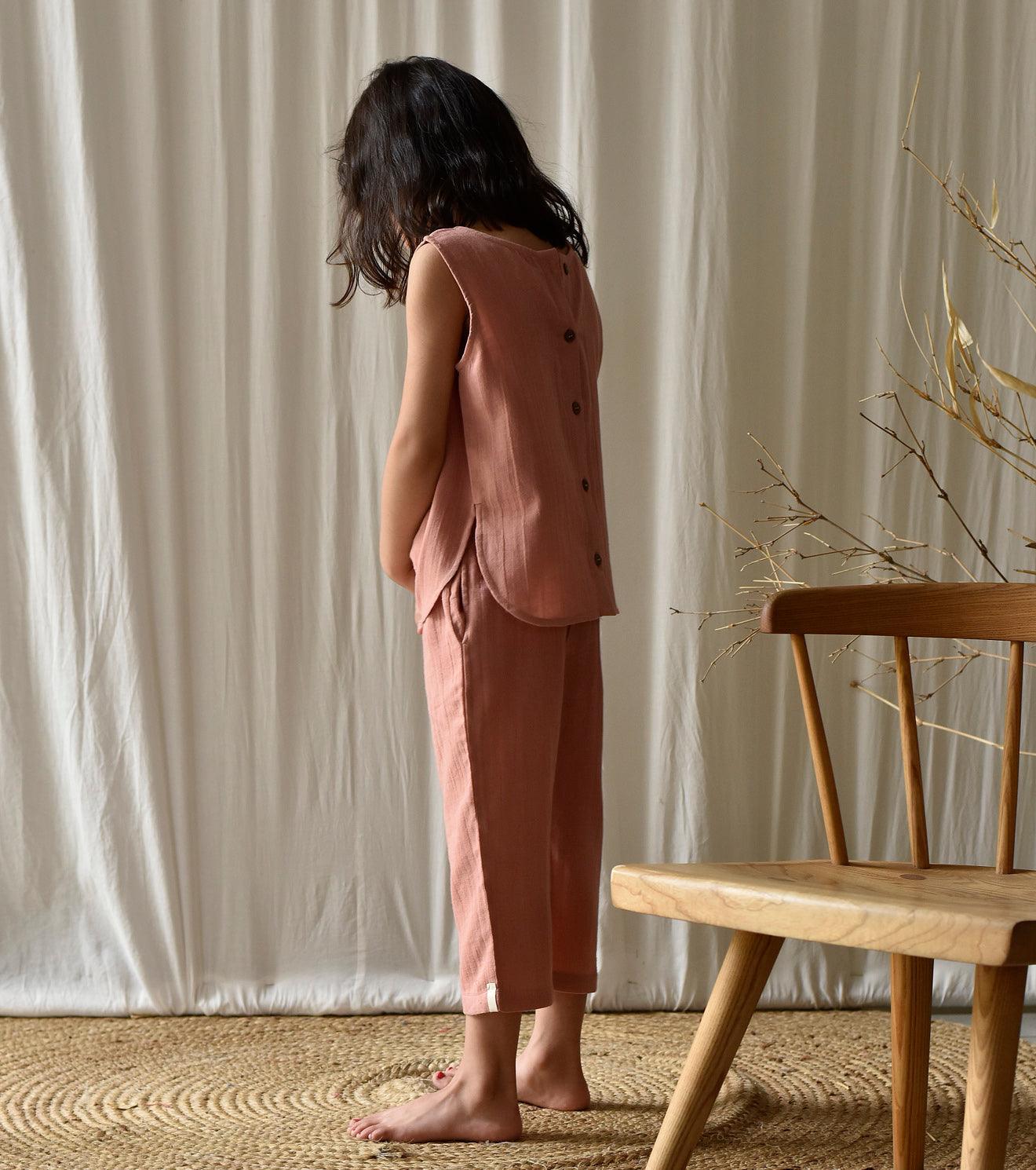 Salmon co-ord set - Khara Kapas