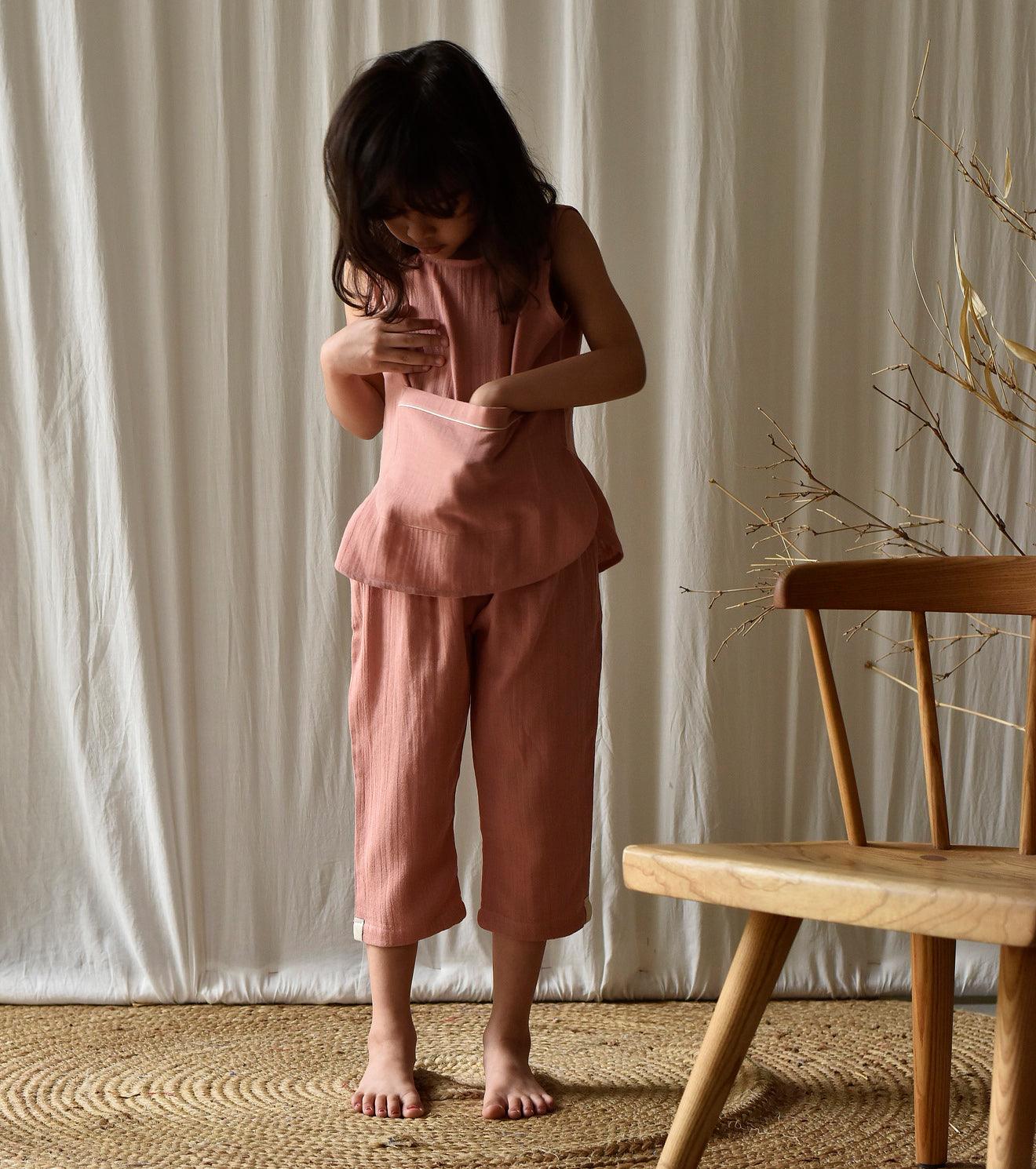Salmon co-ord set - Khara Kapas