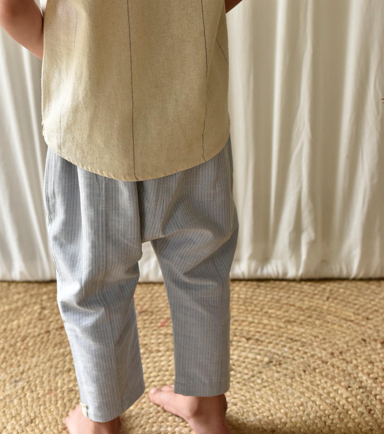 Stone blue pants - Khara Kapas