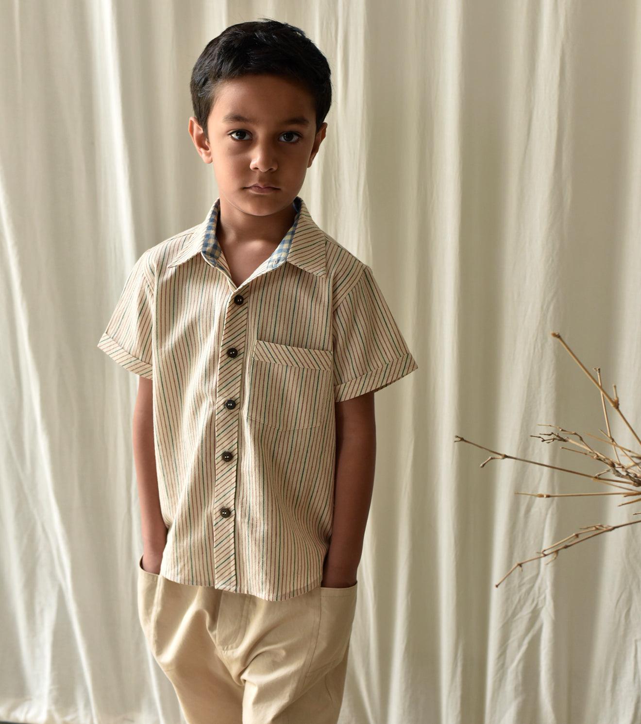 Stripe all day shirt - Khara Kapas