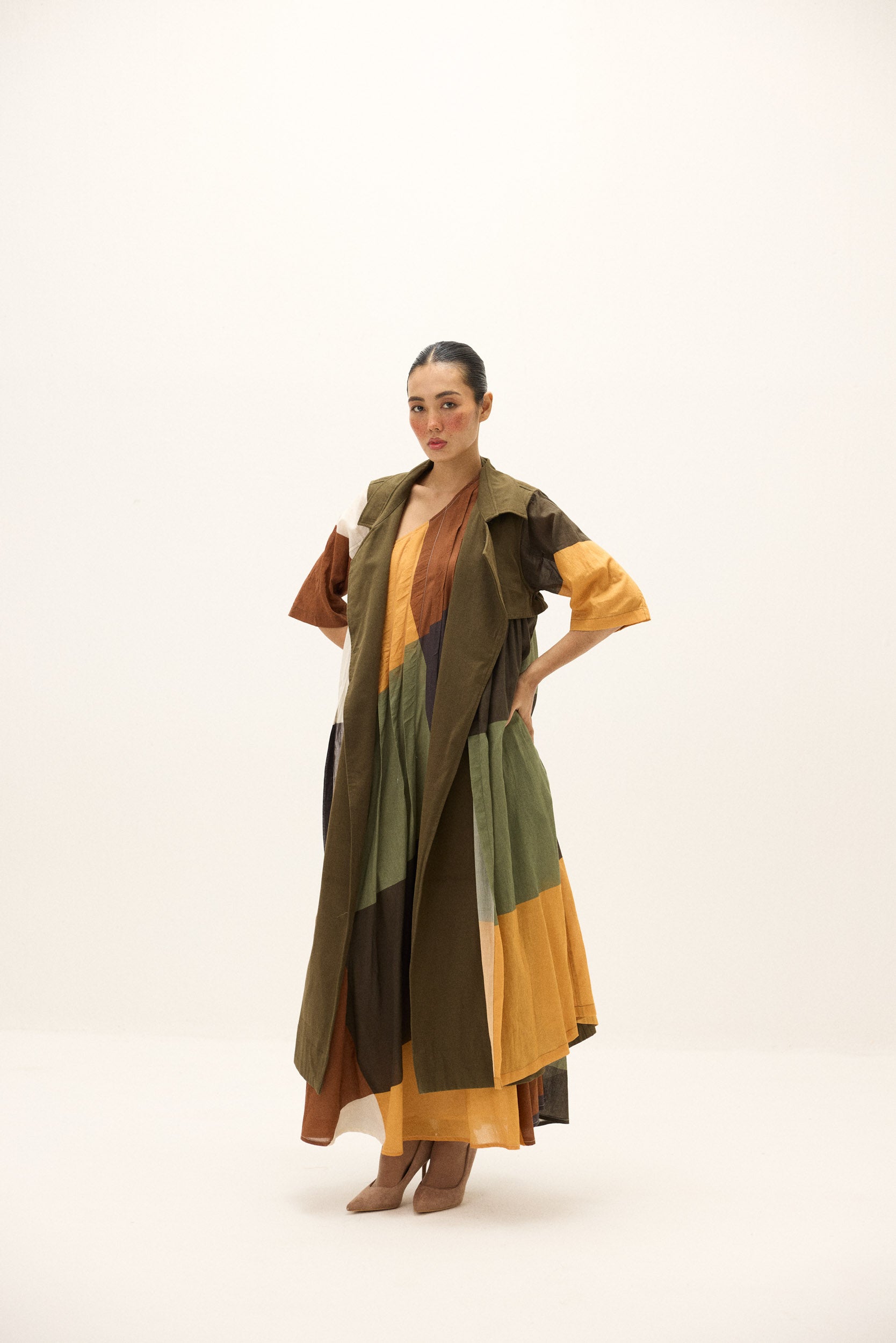 Autumn Veil Trench Coat