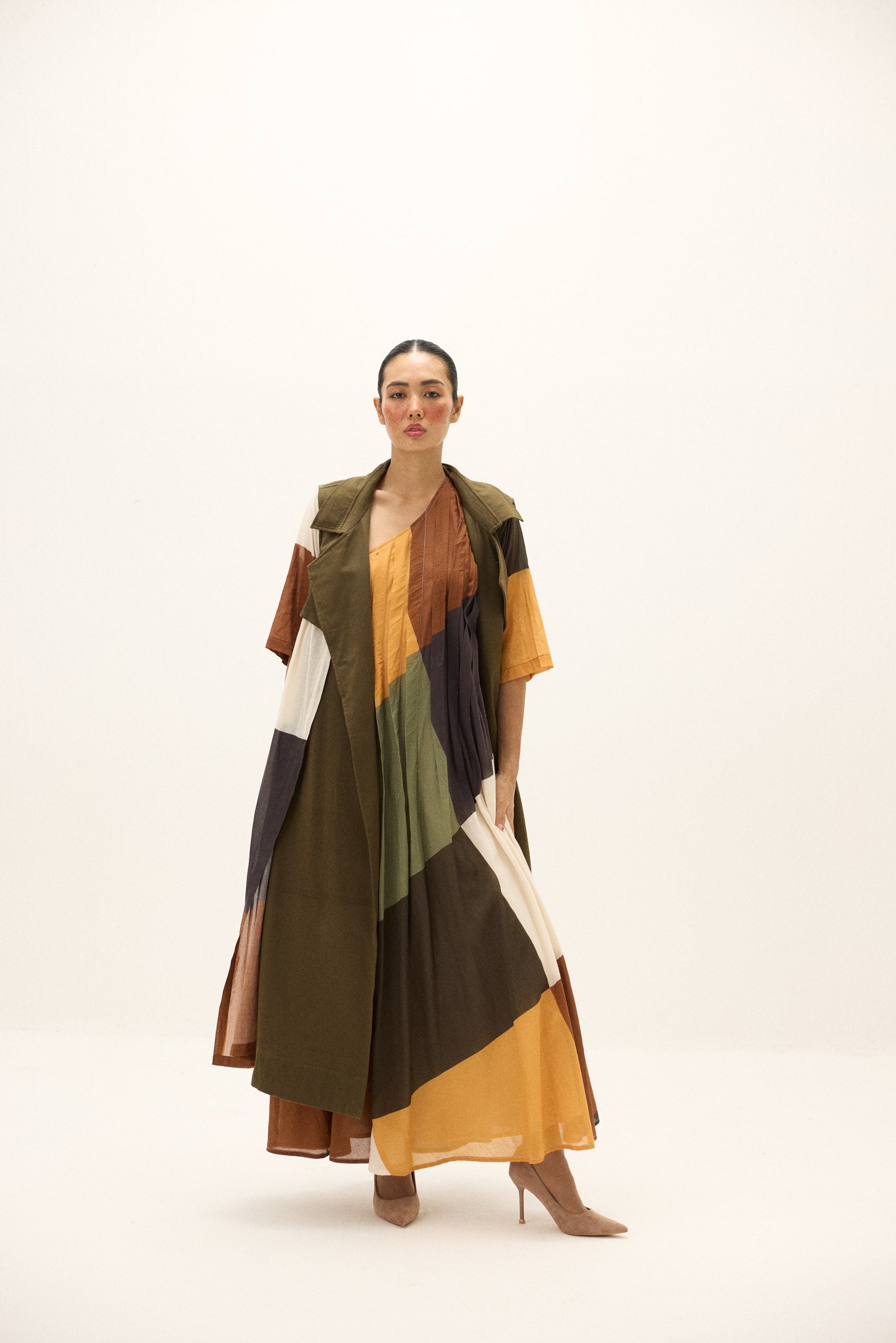 Autumn Veil Trench Coat