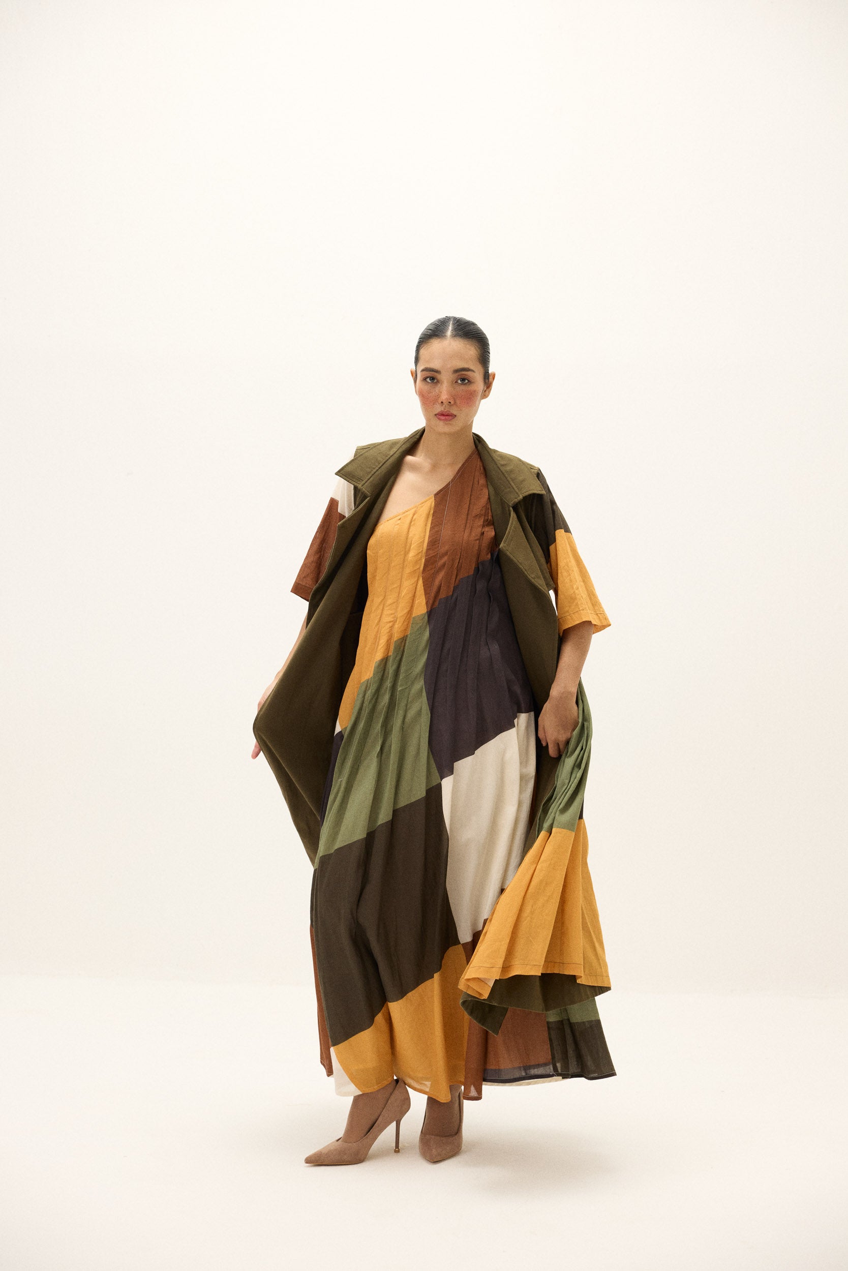 Autumn Veil Trench Coat