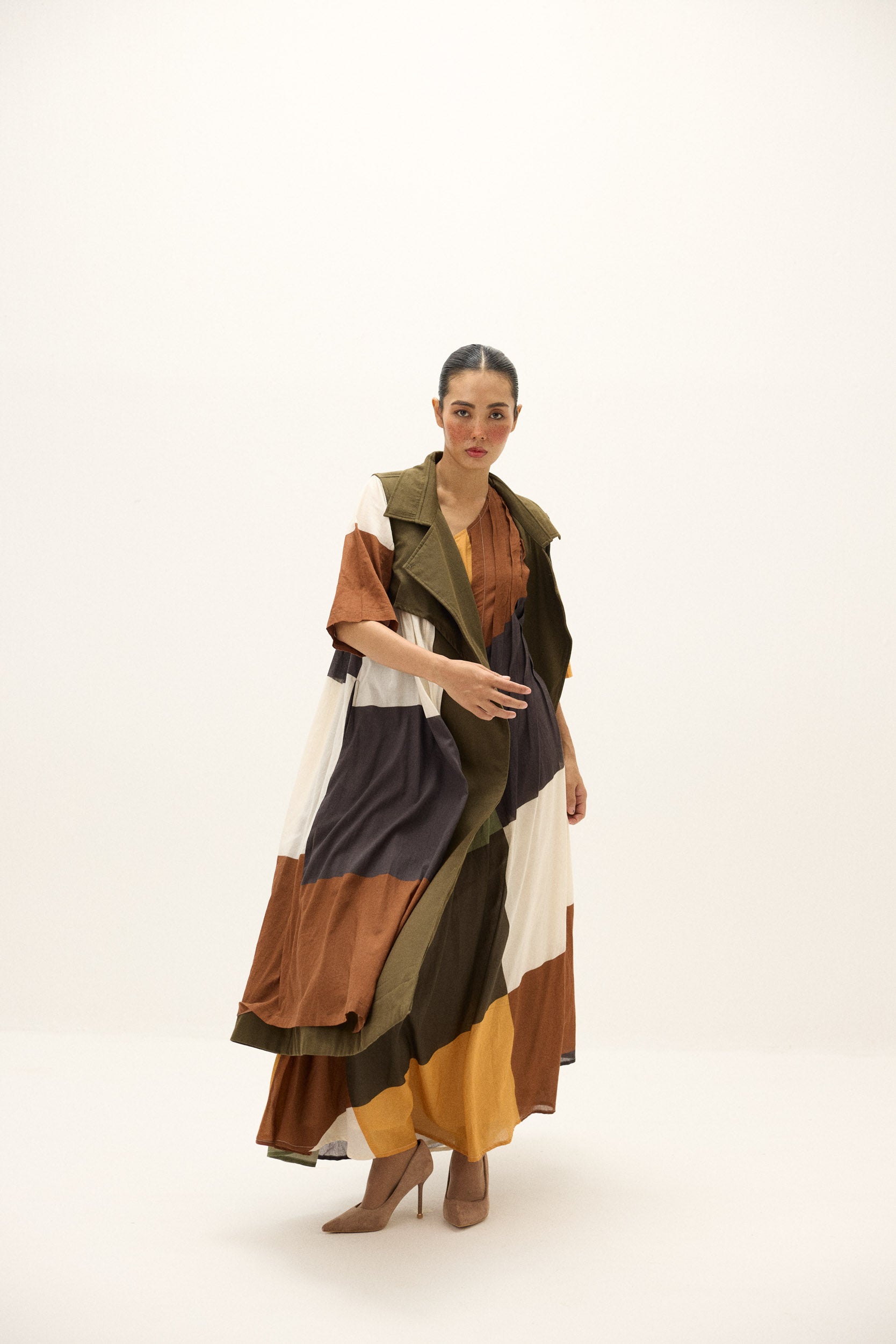 Autumn Veil Trench Coat