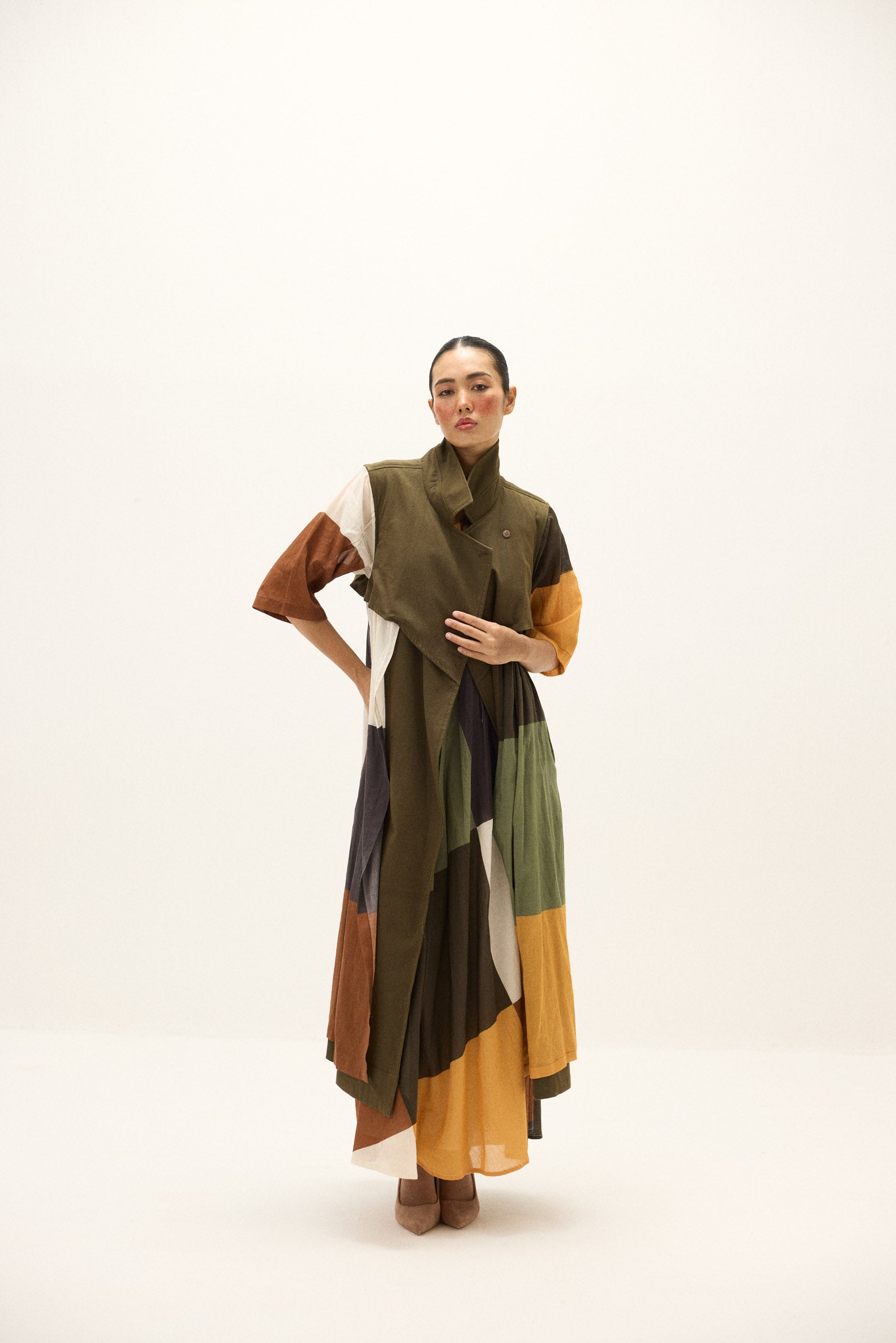 Autumn Veil Trench Coat