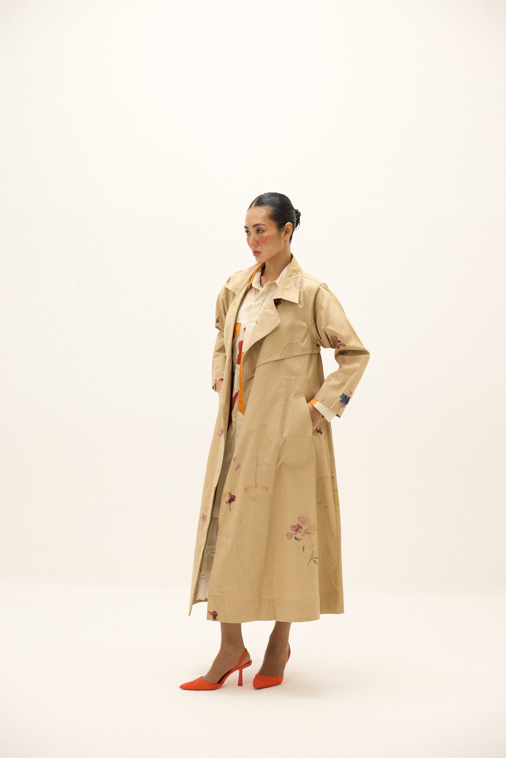 Ochre Light Trench Coat