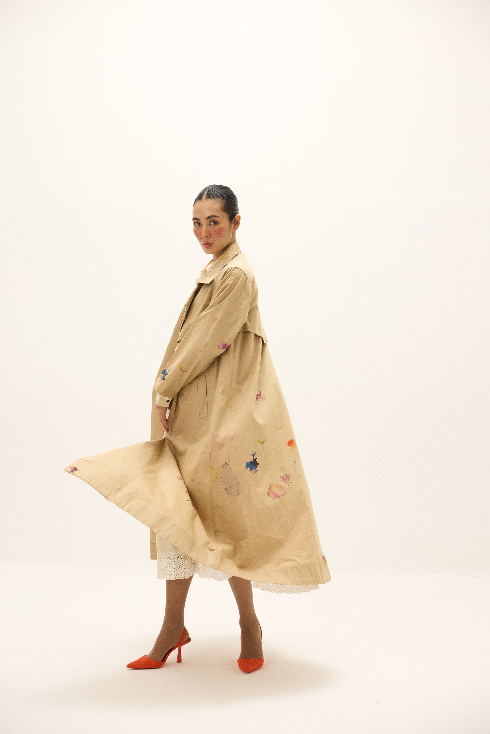 Ochre Light Trench Coat