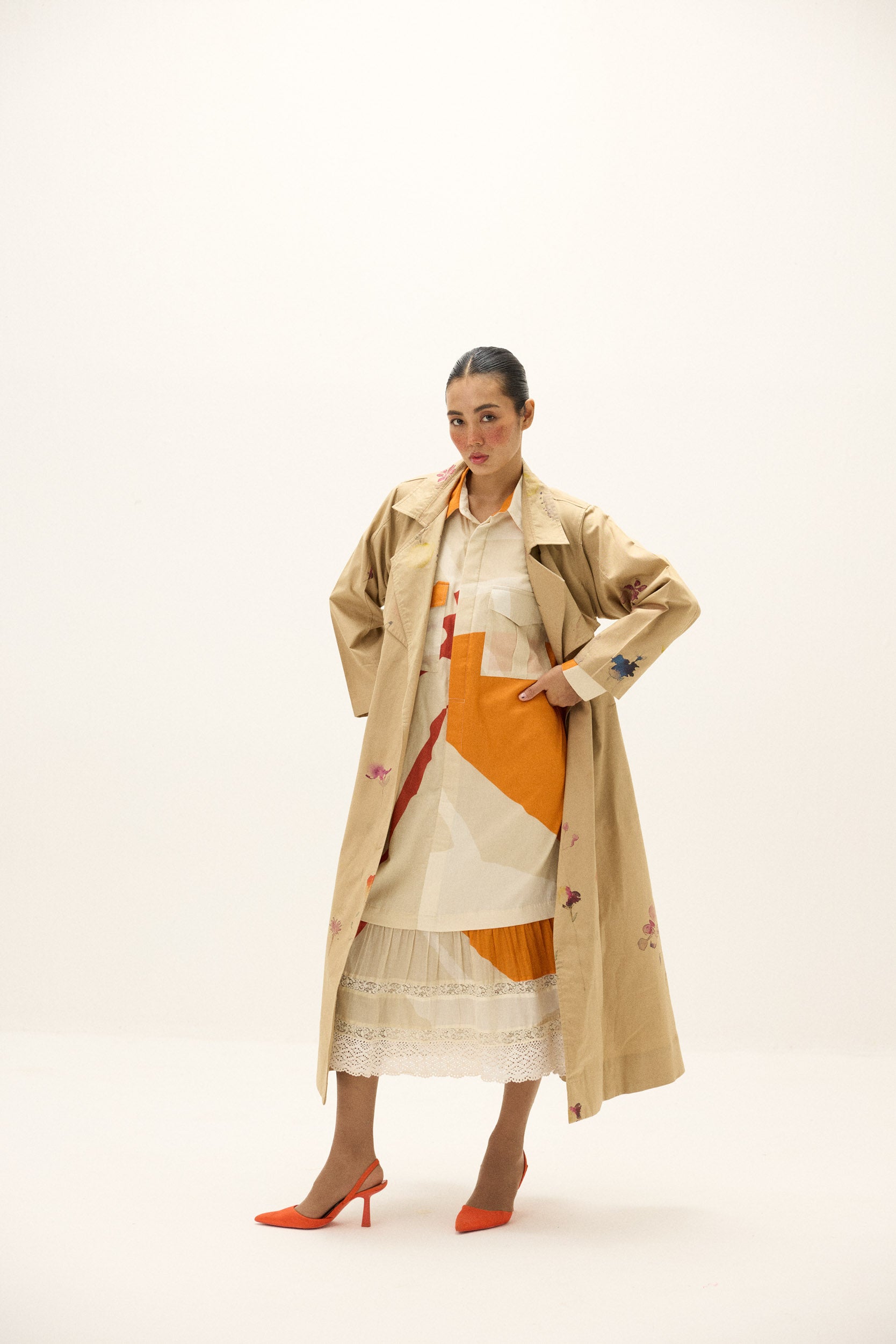 Ochre Light Trench Coat