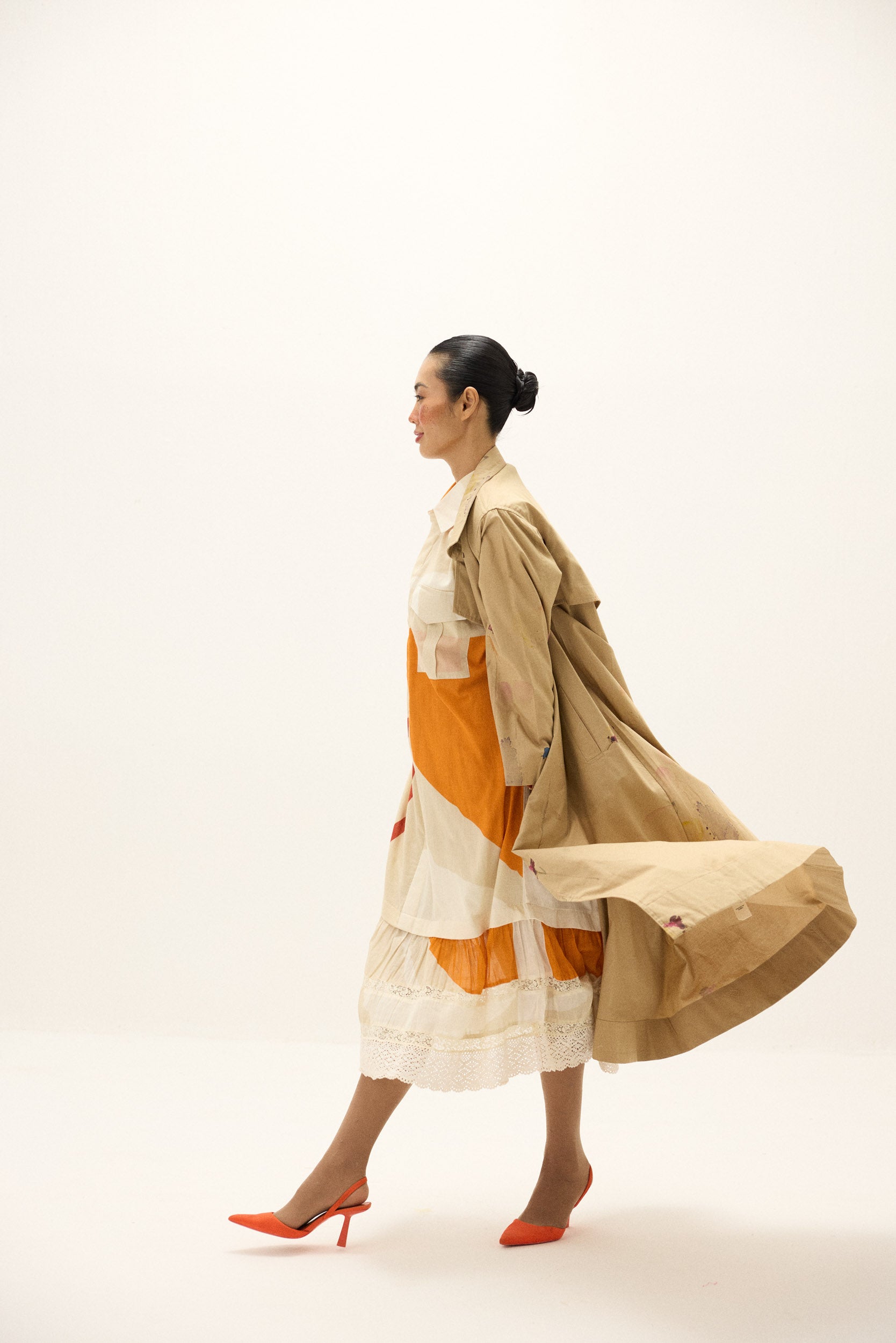 Ochre Light Trench Coat