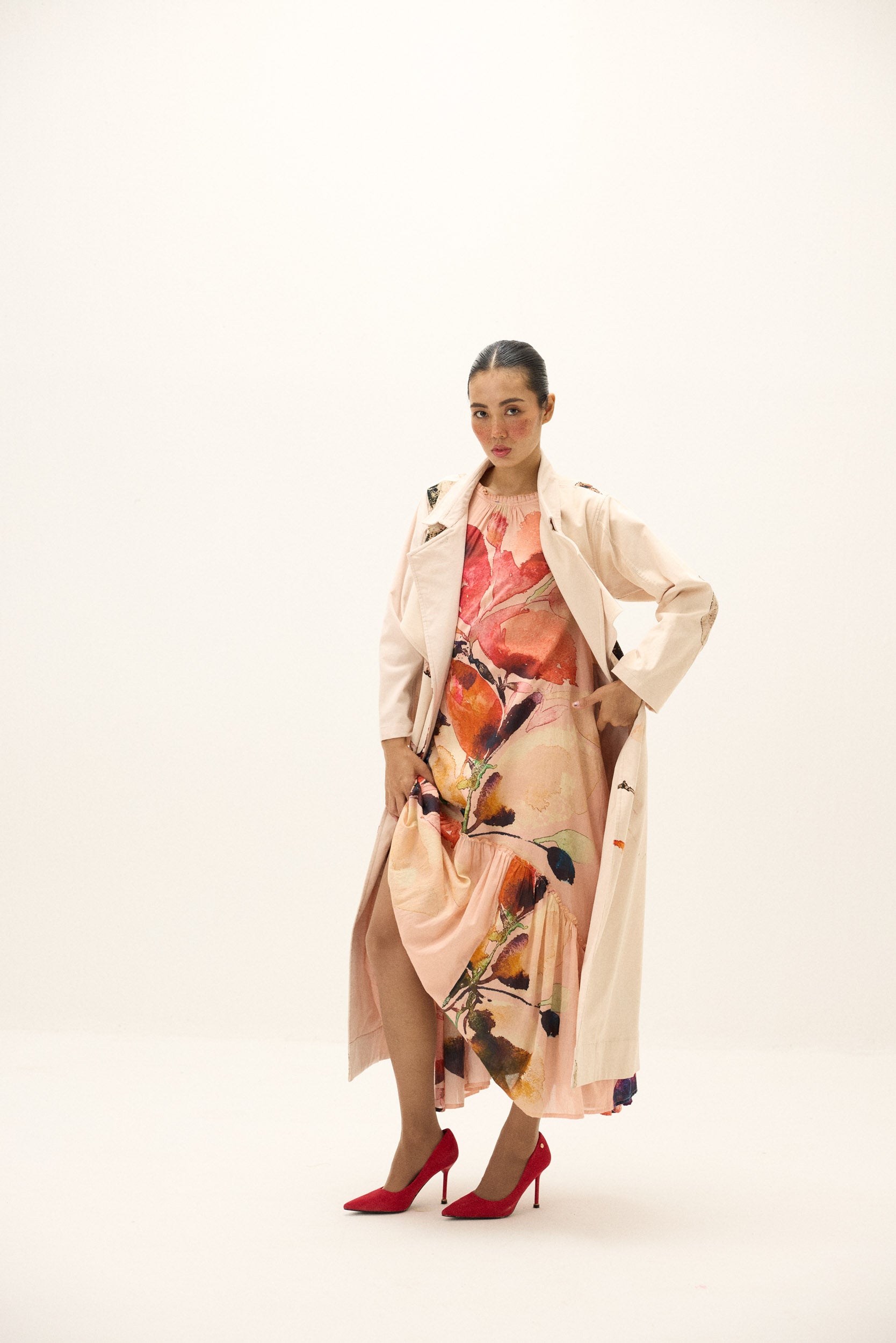 Clay Echo Trench Coat