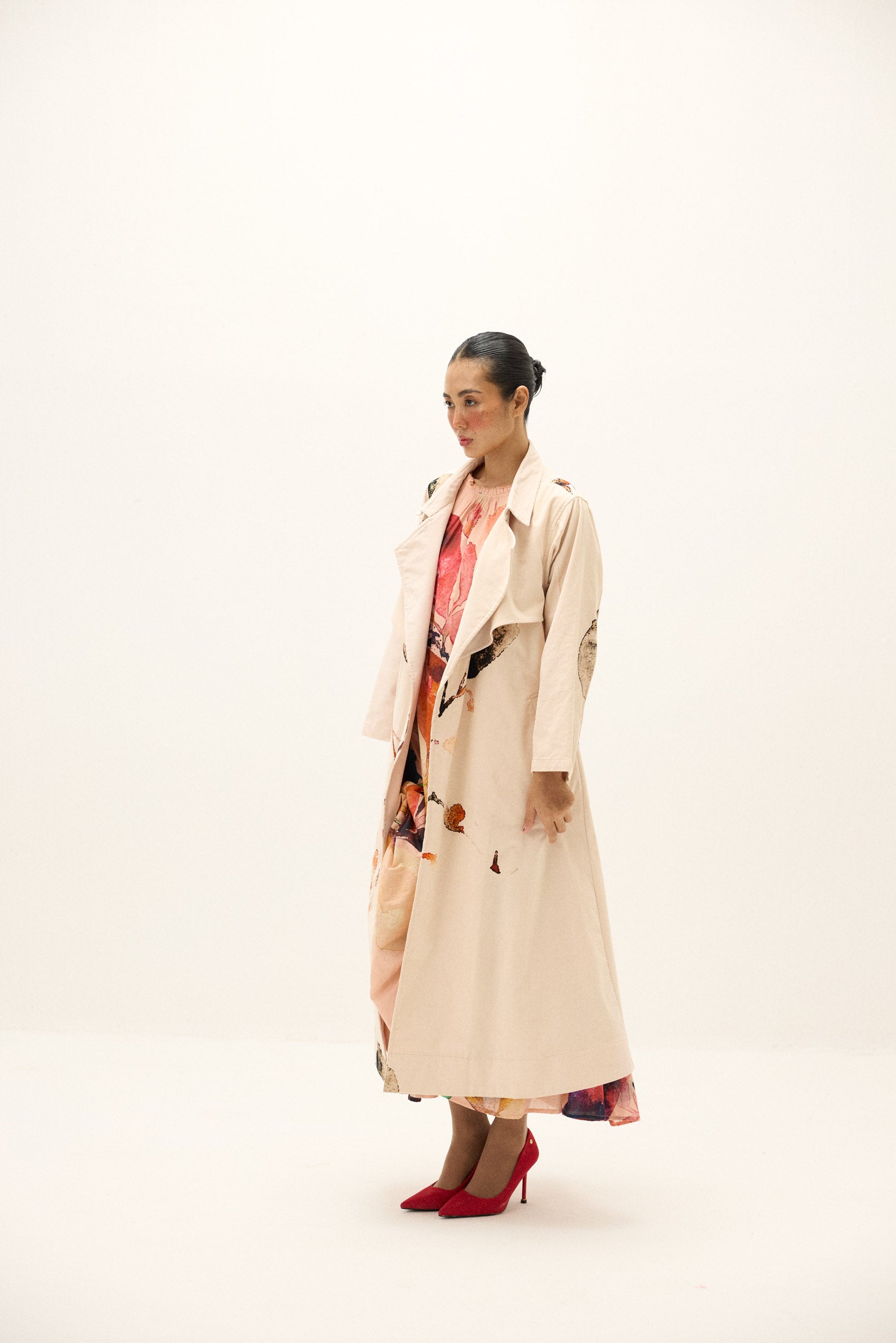 Clay Echo Trench Coat