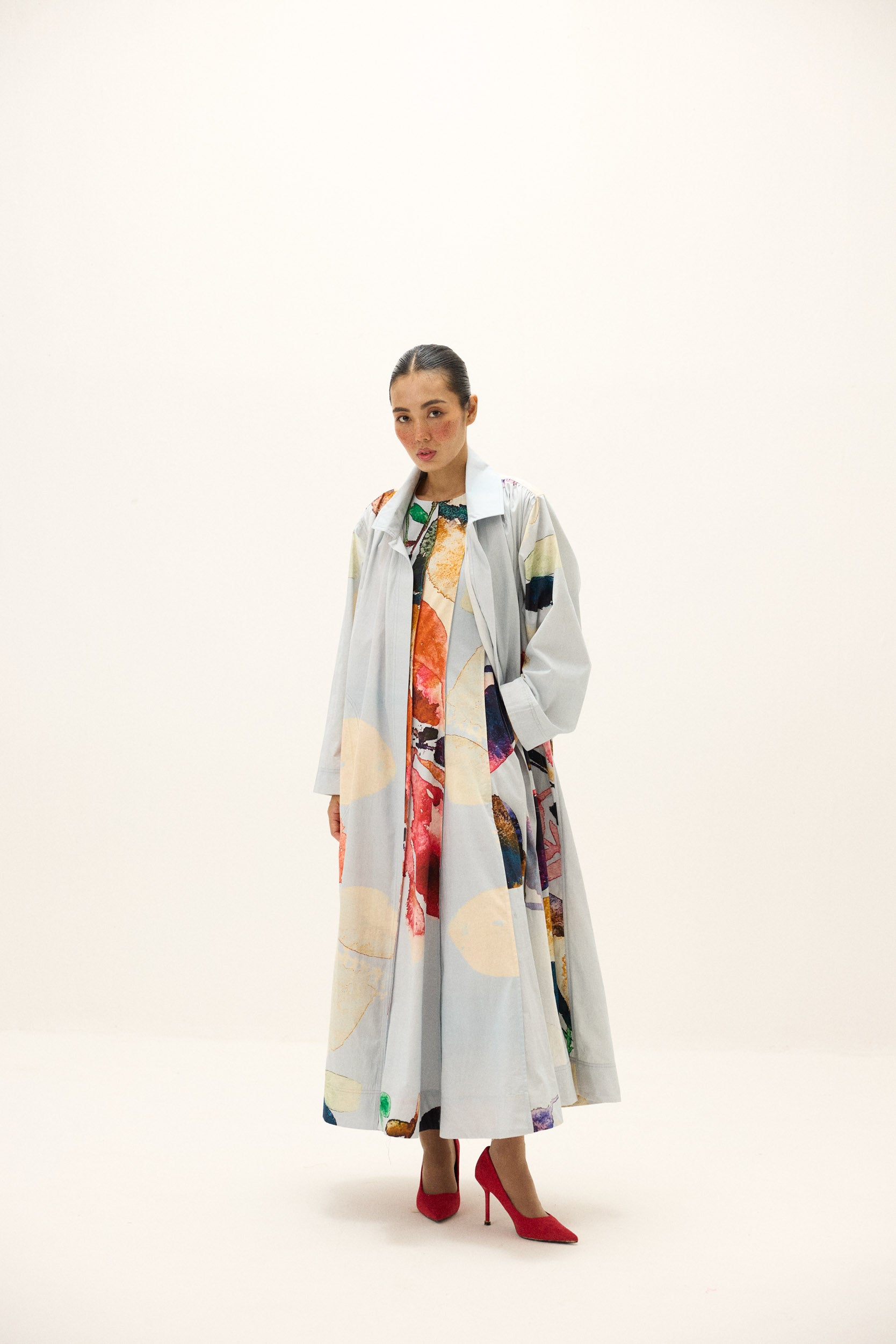 Pastel Aura Trench Coat