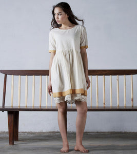 Ivory fit and flare dress | Relove - Khara Kapas