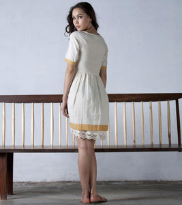 Ivory fit and flare dress | Relove - Khara Kapas