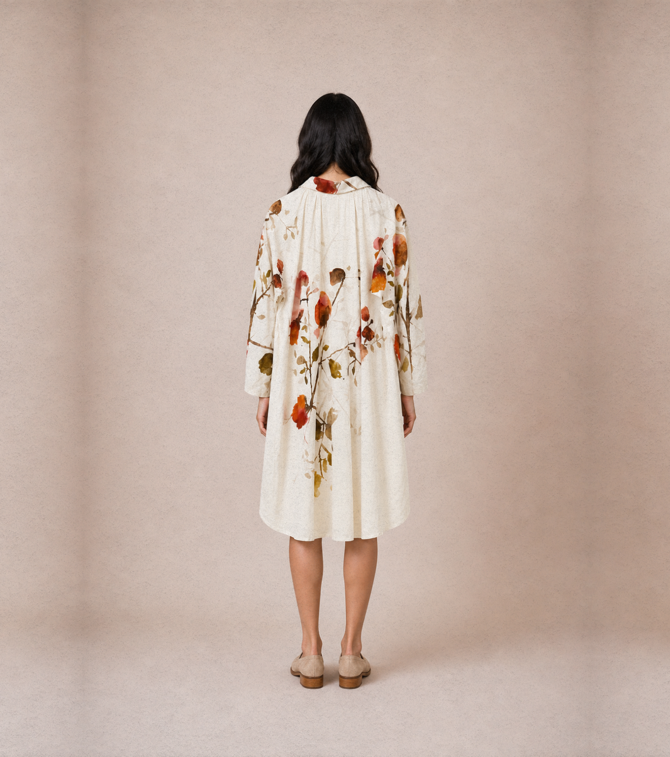 Pale Ground Shirt Dress