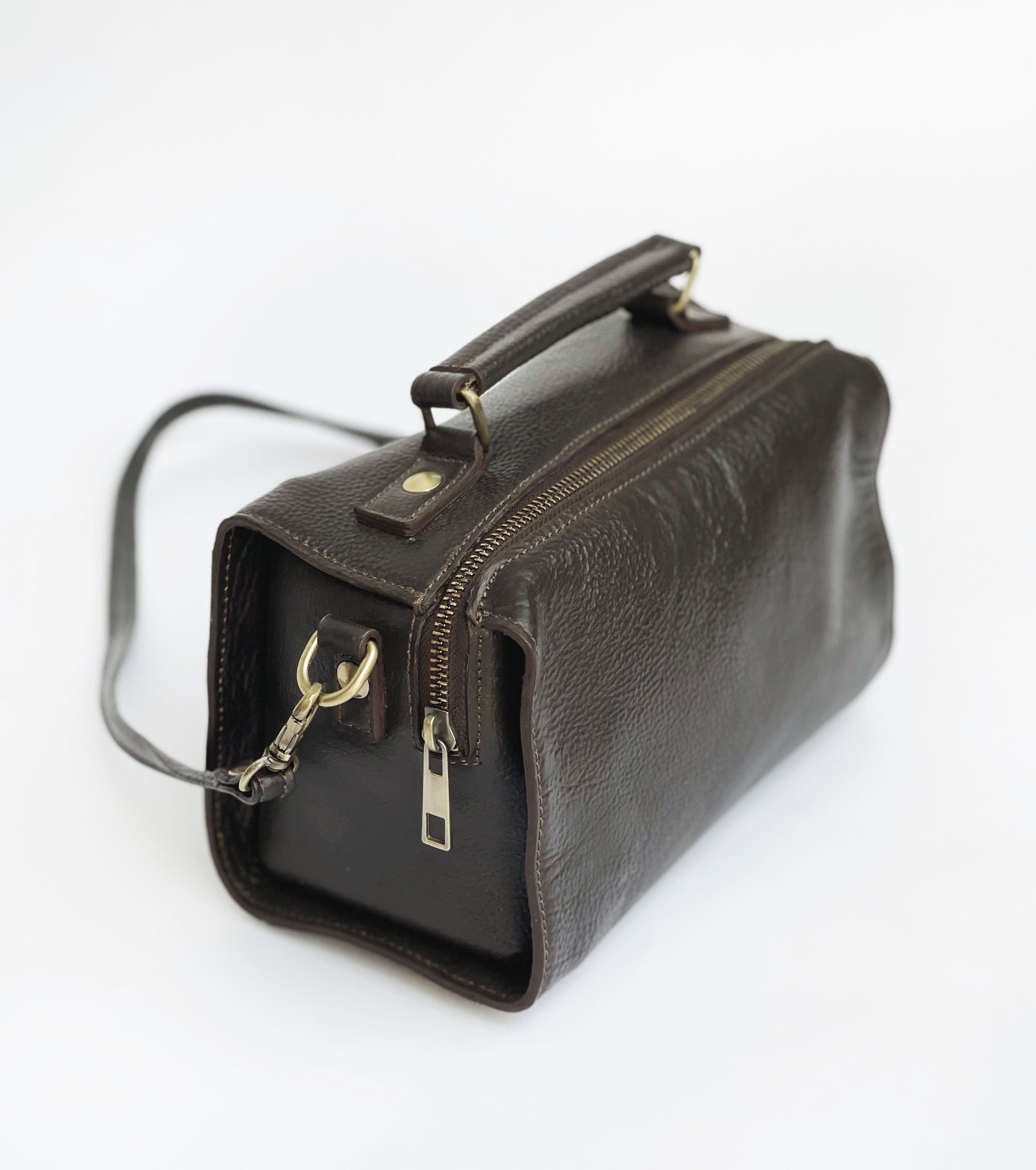 Black Coffee Leather Bag