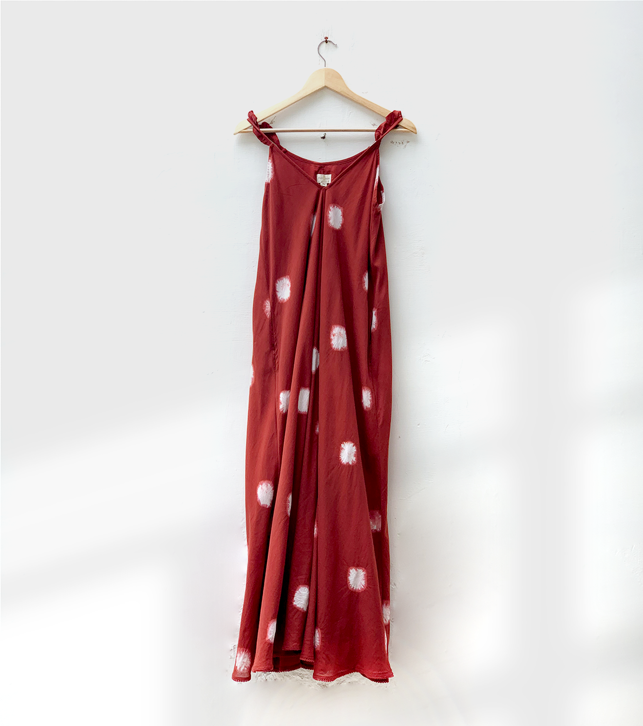 Terracotta Dot Tie Dress