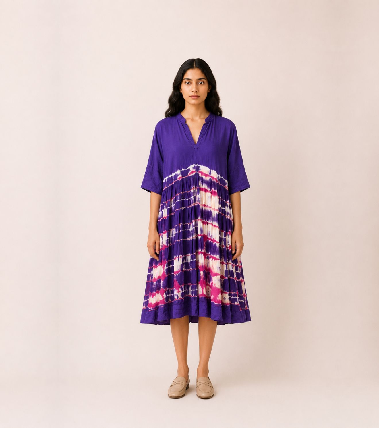 Iris Shibori Dress