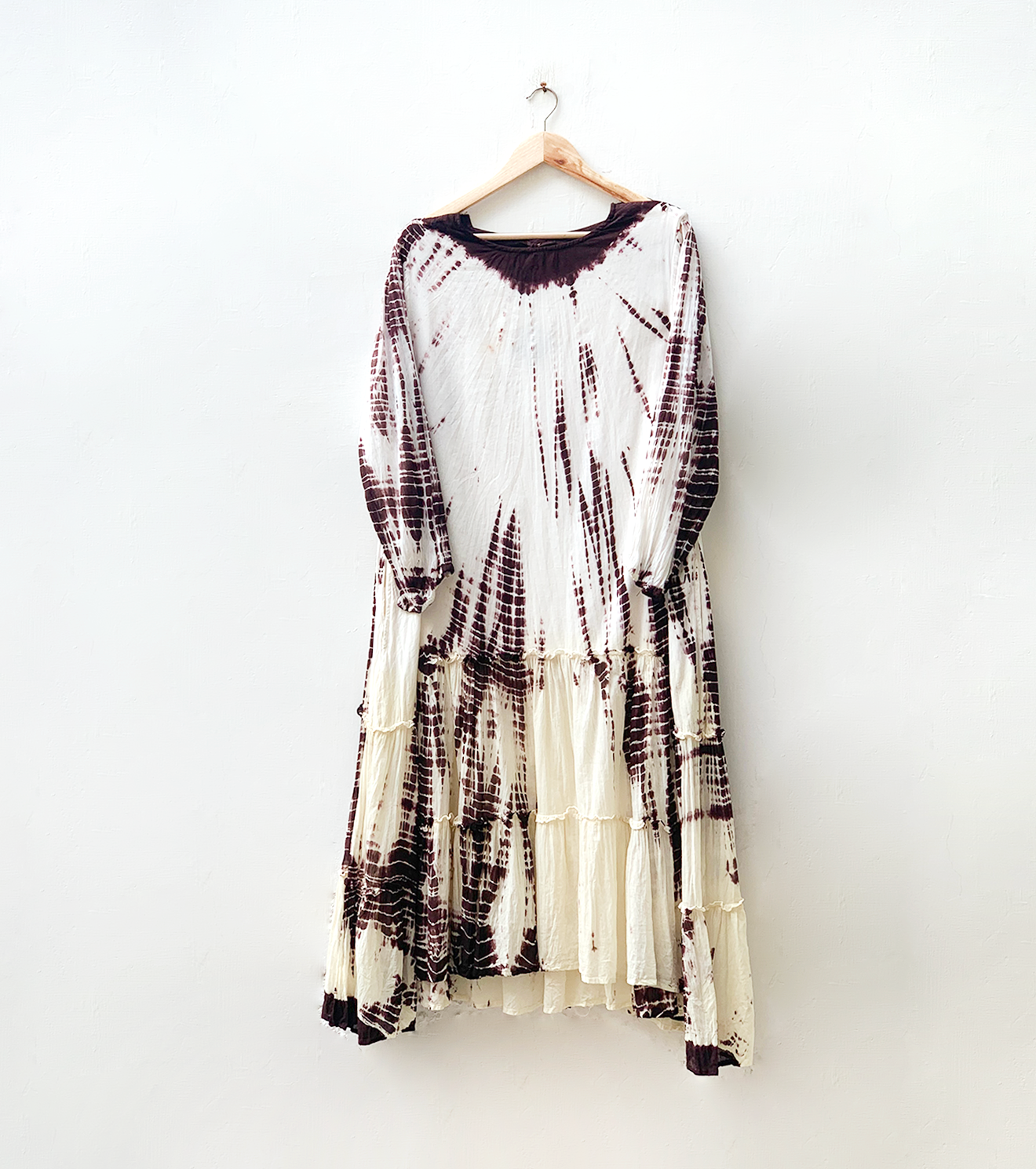 Cocoa Cream Spiral Dress