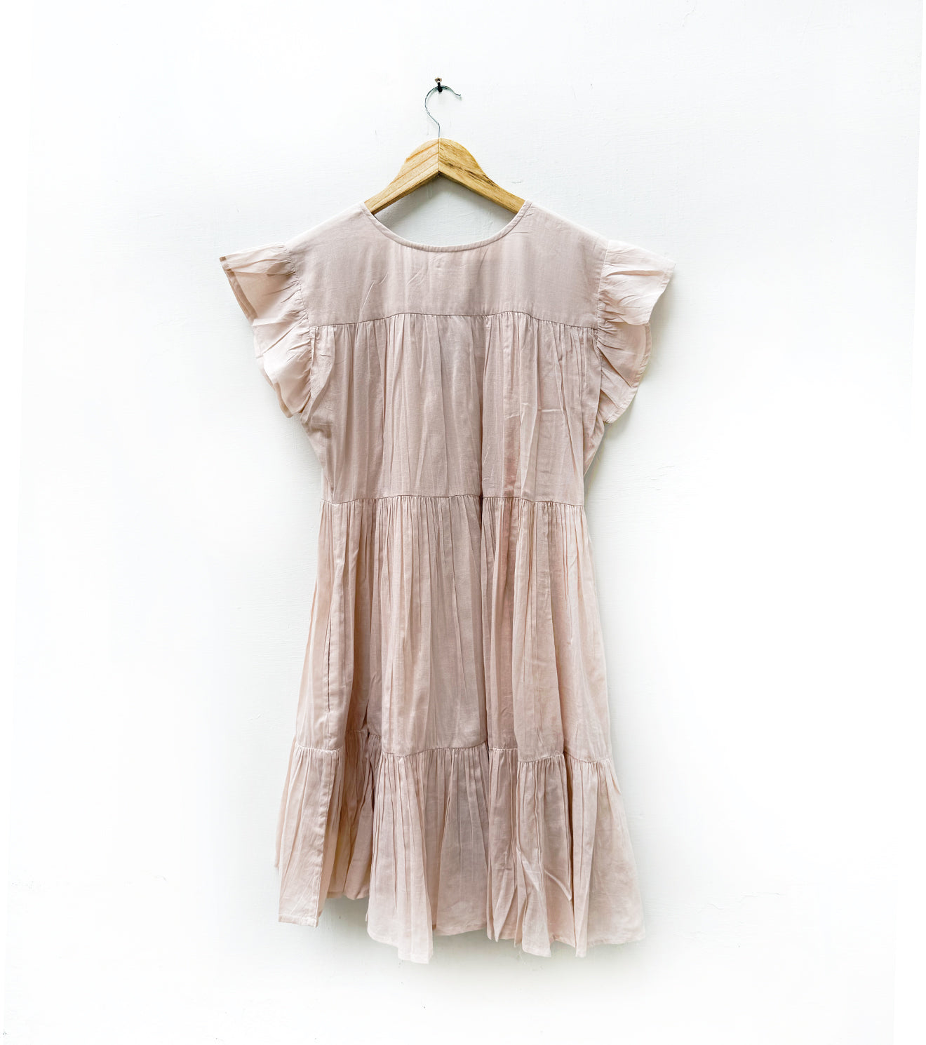 Pink tiered dress