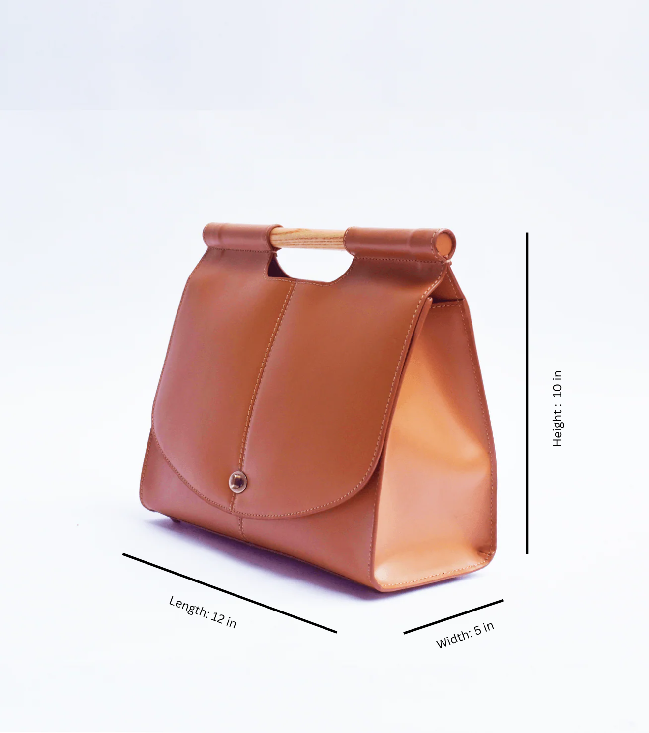 Chestnut mini briefcase