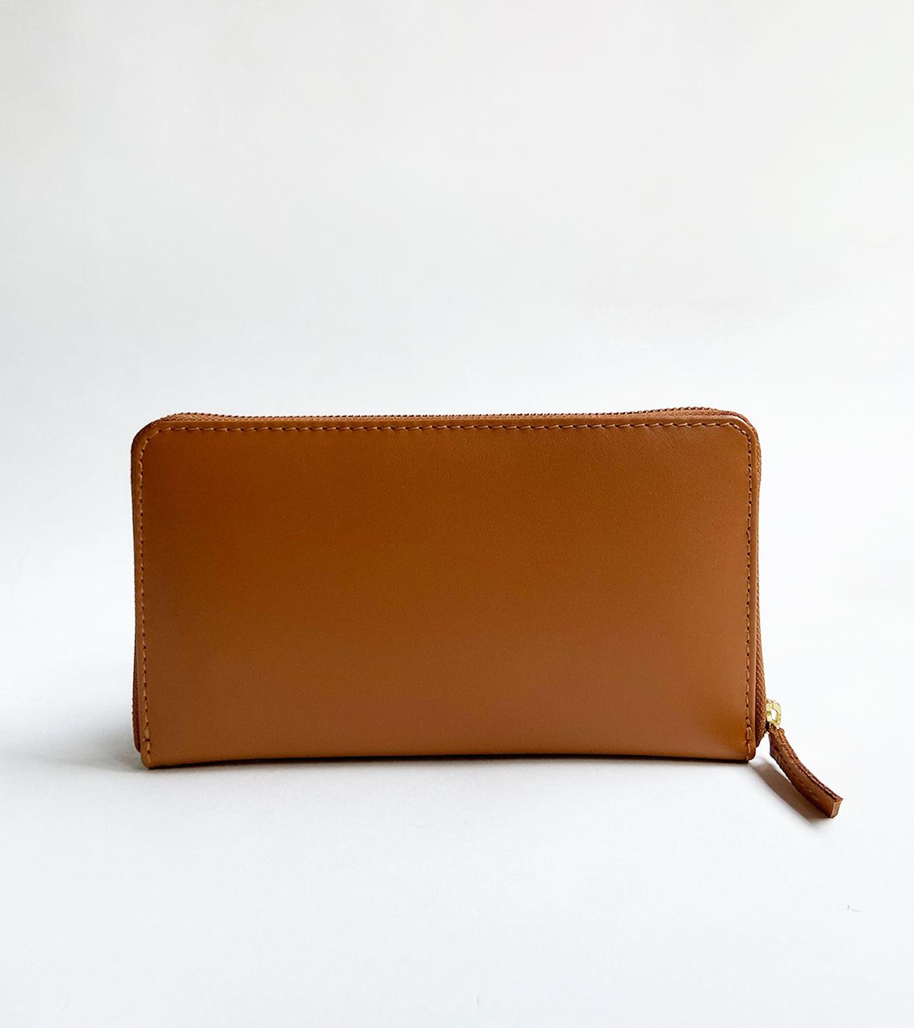 Tan chestnut wallet - Khara Kapas