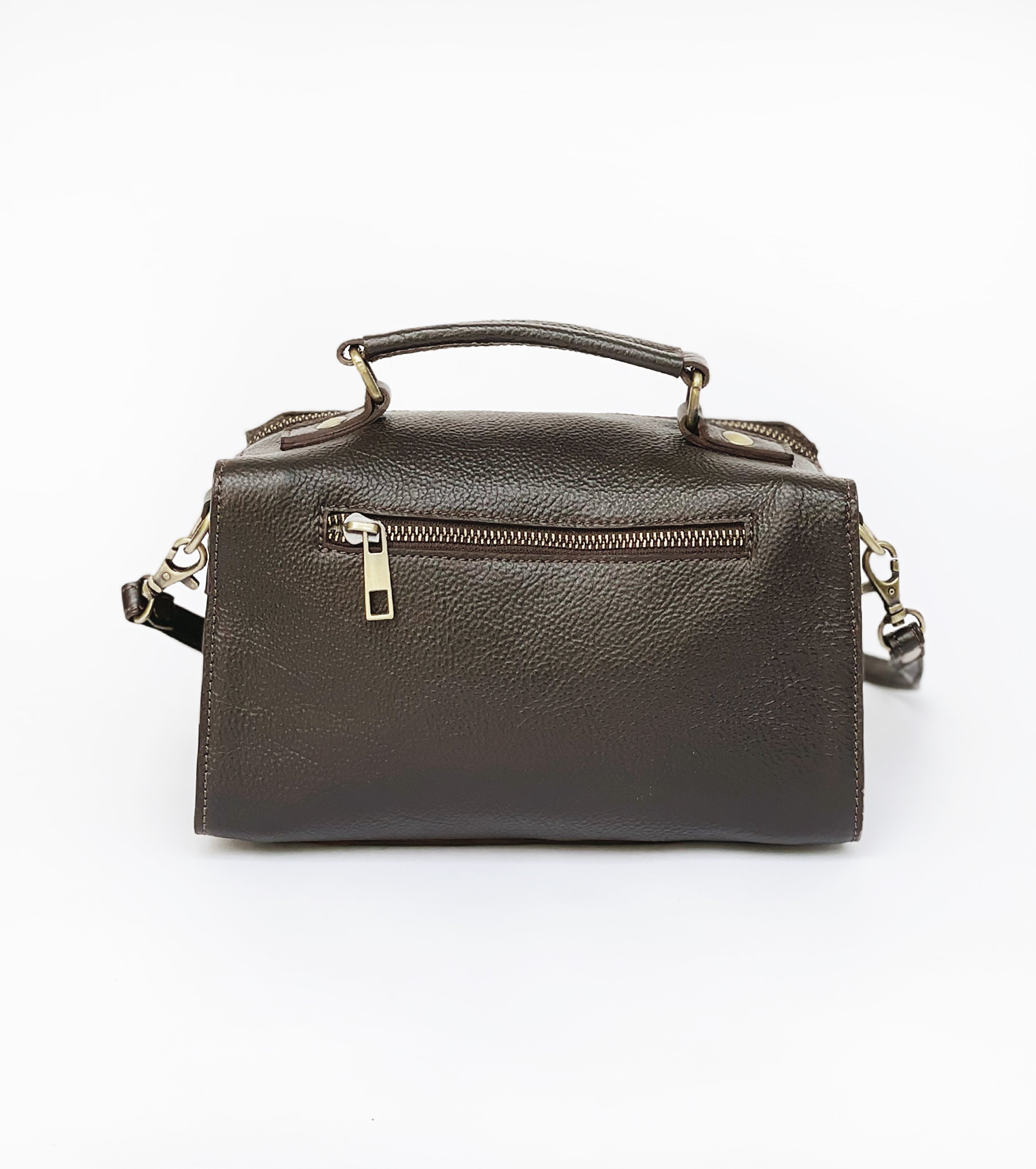 Black Coffee Leather Bag