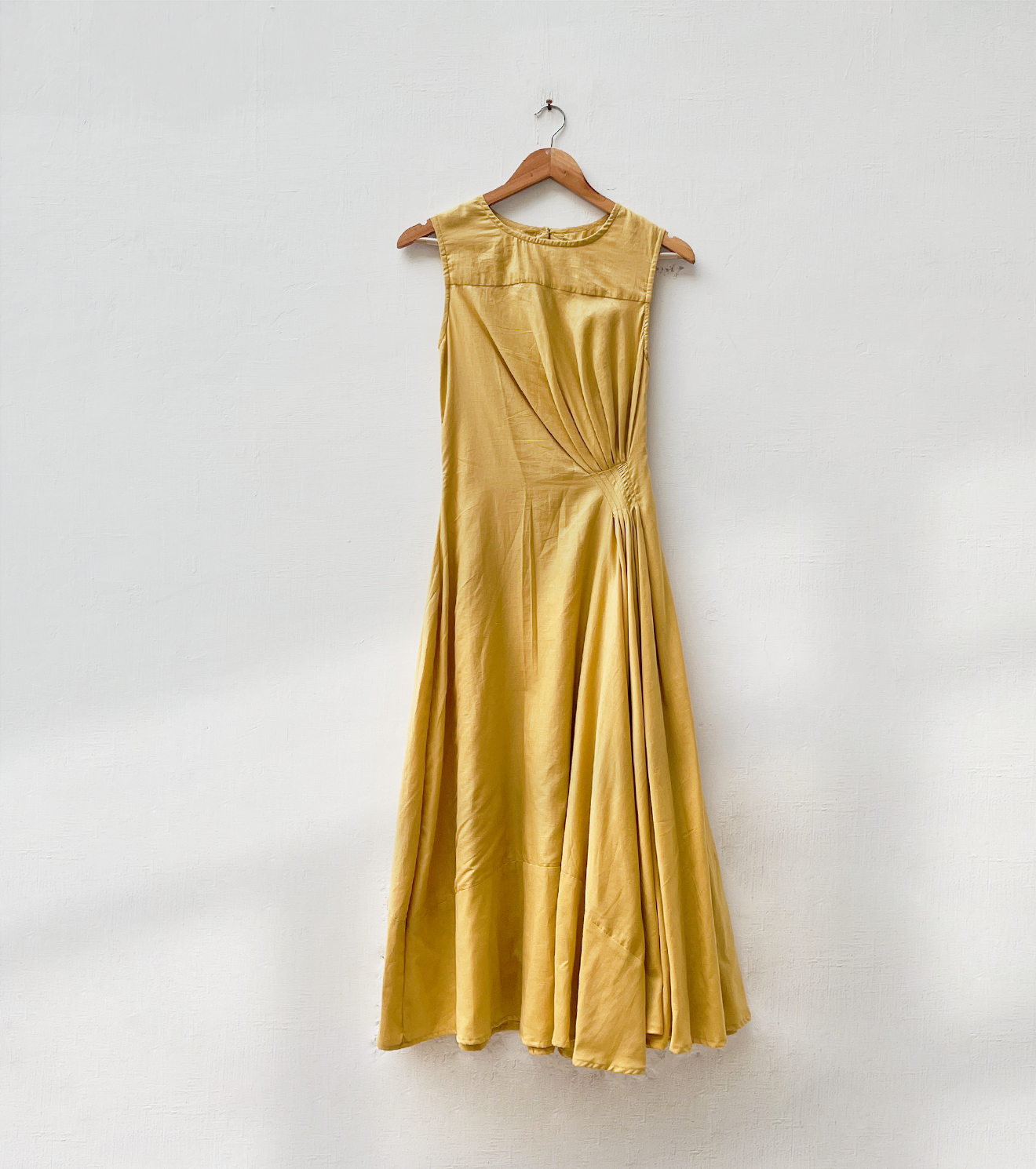 Mustard Fold Dress