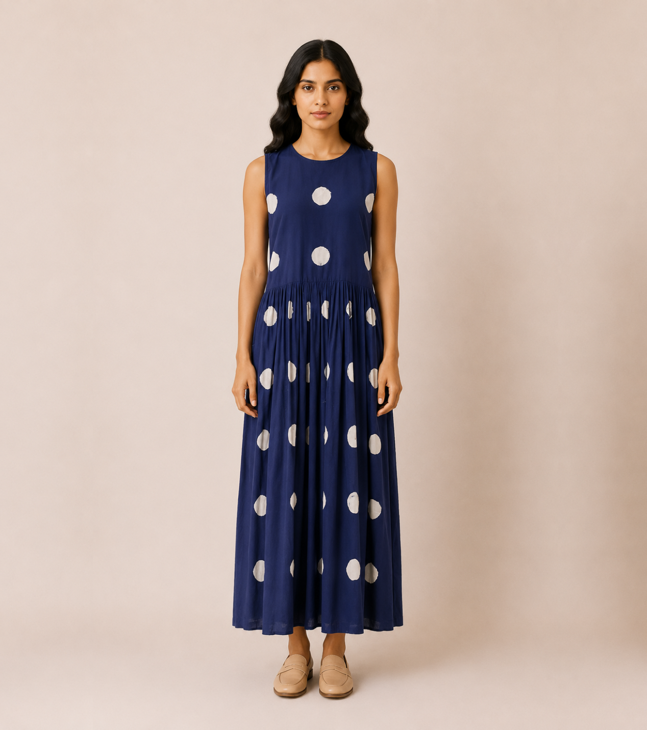 Full Moon Shibori dress
