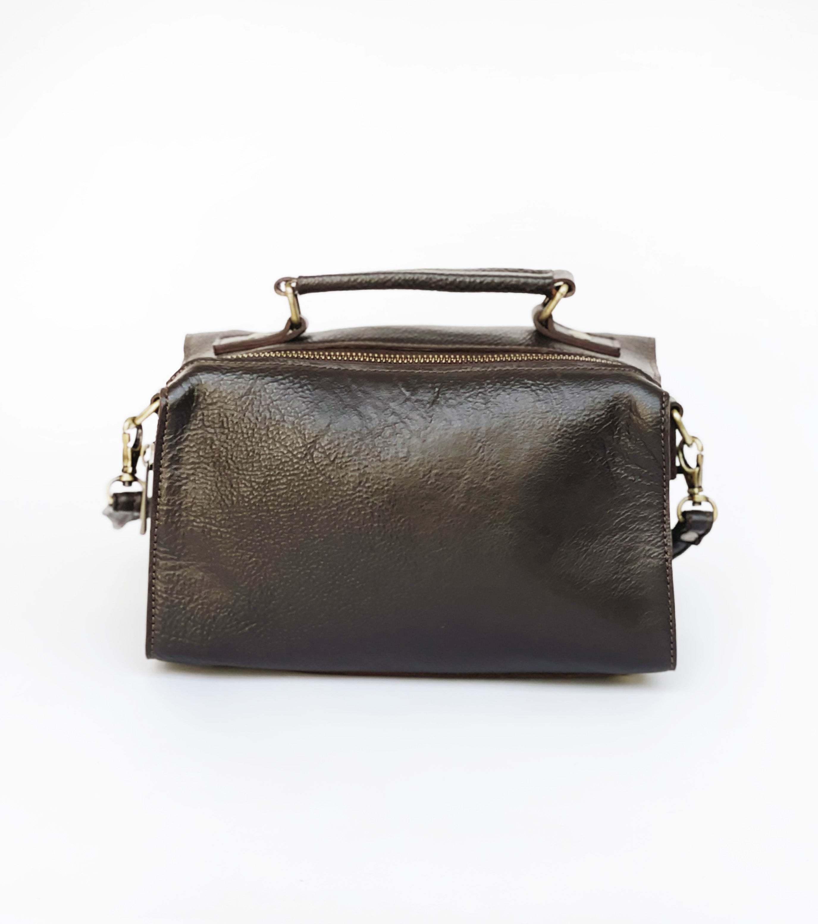 Black Coffee Leather Bag