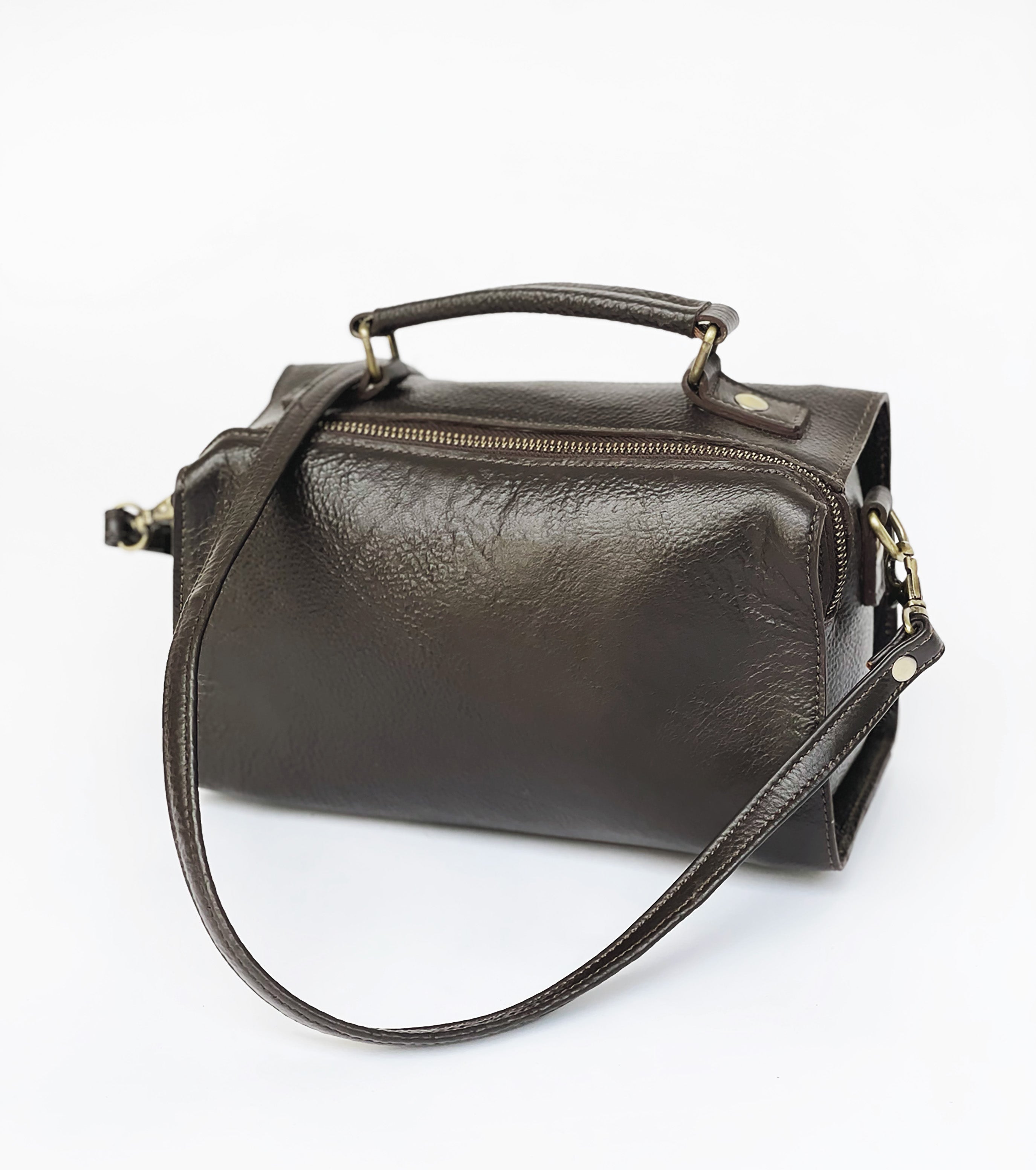 Black Coffee Leather Bag