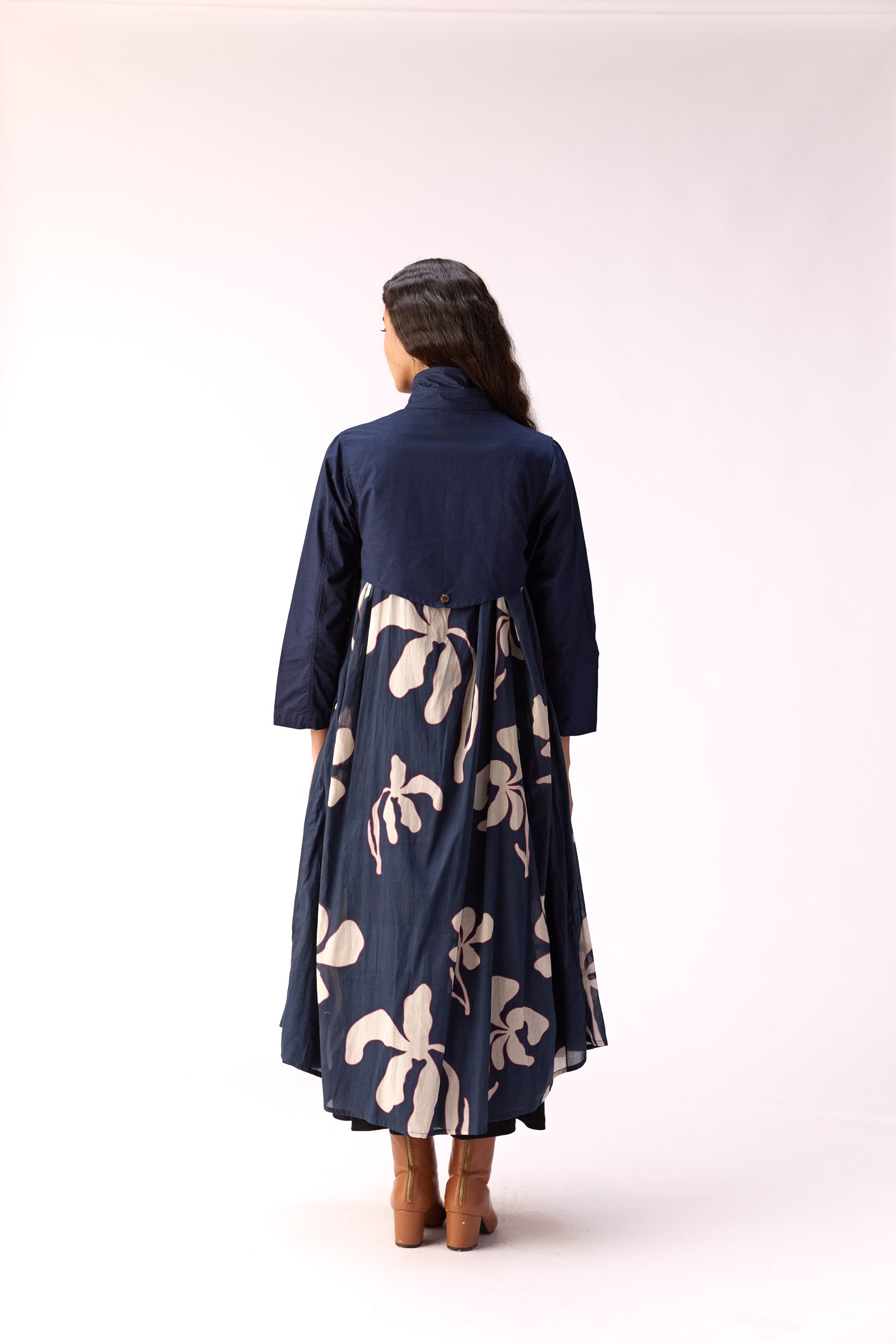 Sapphire Garden Trench Coat